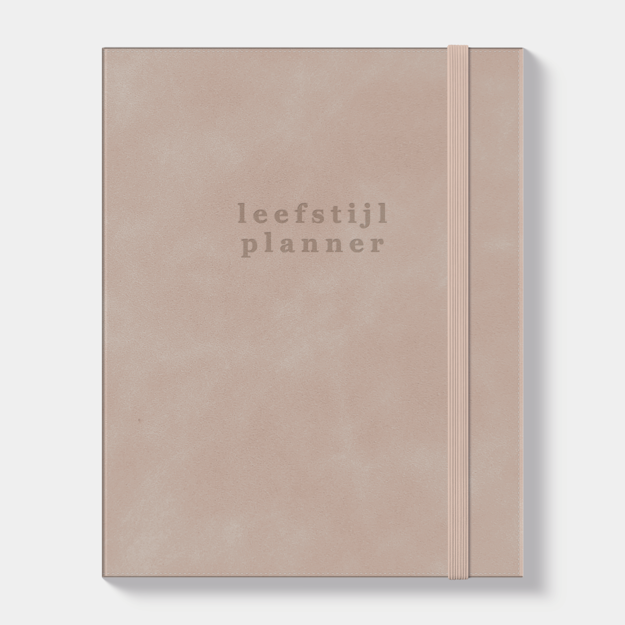LEEFSTIJLPLANNER UNDATED A5+ SUEDELOOK OUDROZE