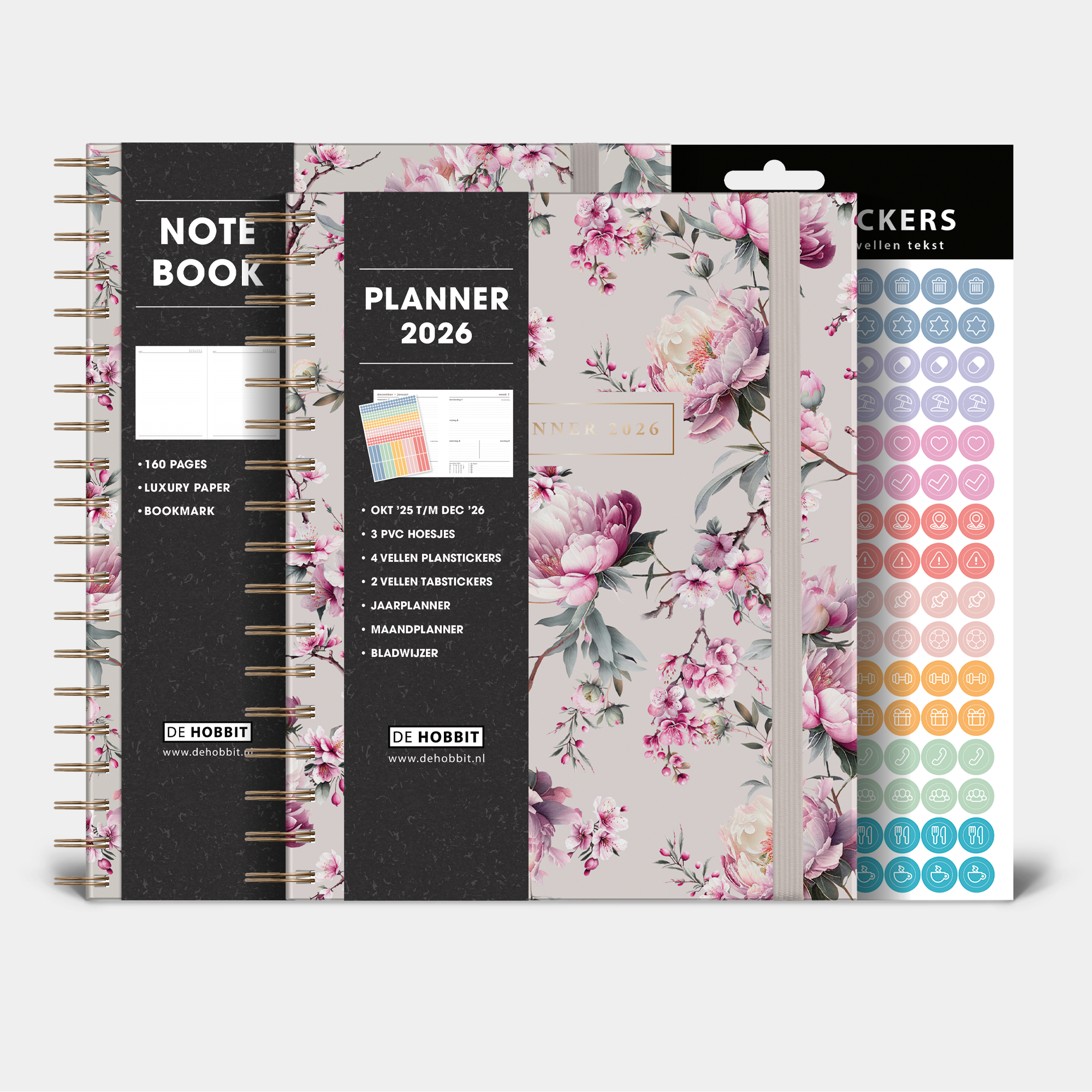 LUXE WEEKPLANNER BUNDEL 2026 KERSENBLOESEM