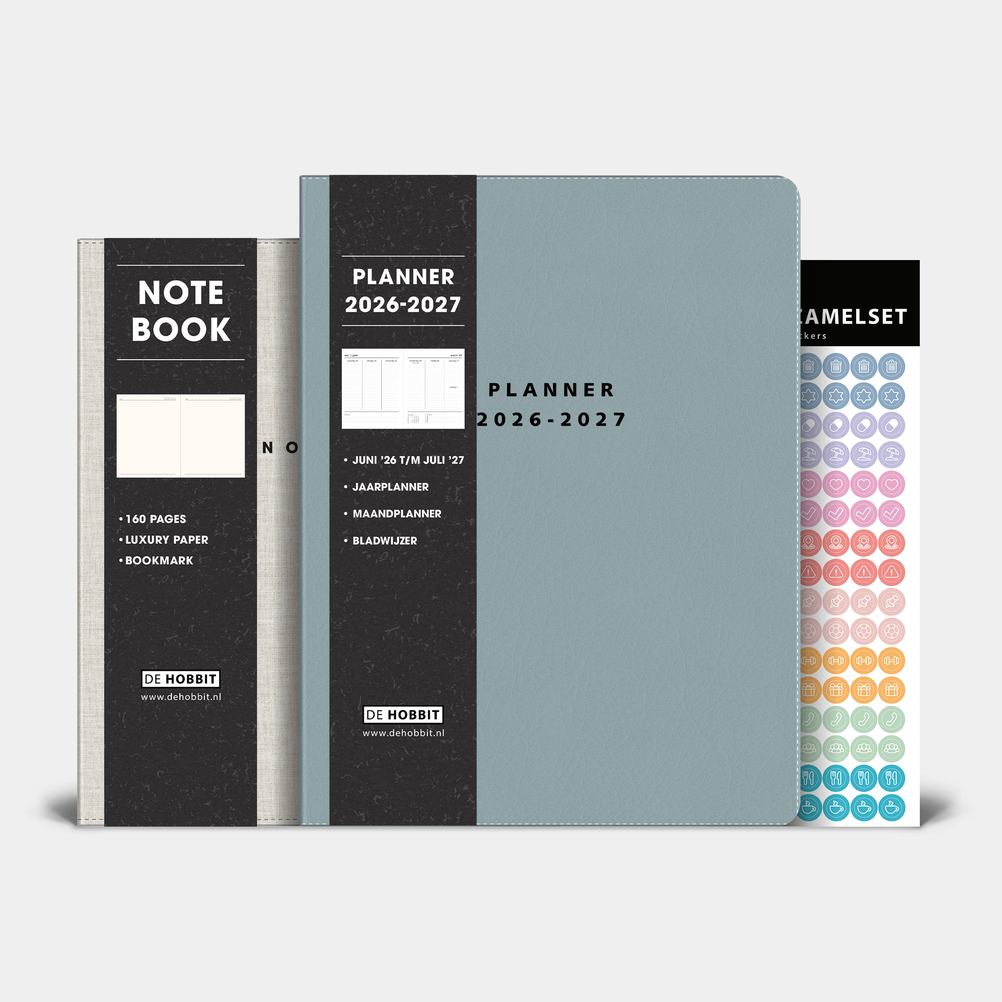 WEEKPLANNER BUNDEL 2026-2027 ±A4 LEDERLOOK