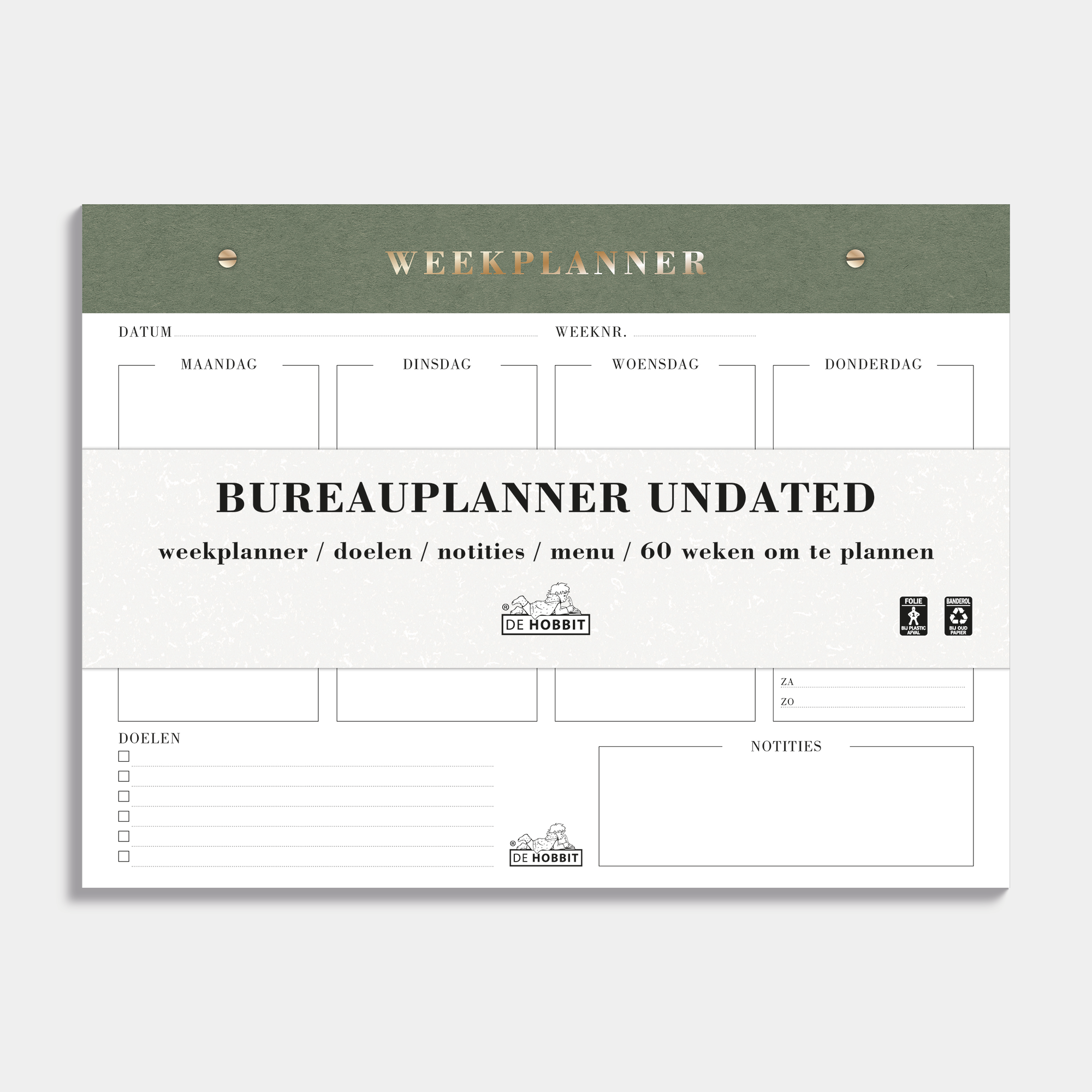 BUREAUPLANNER UNDATED A5+ SUEDELOOK