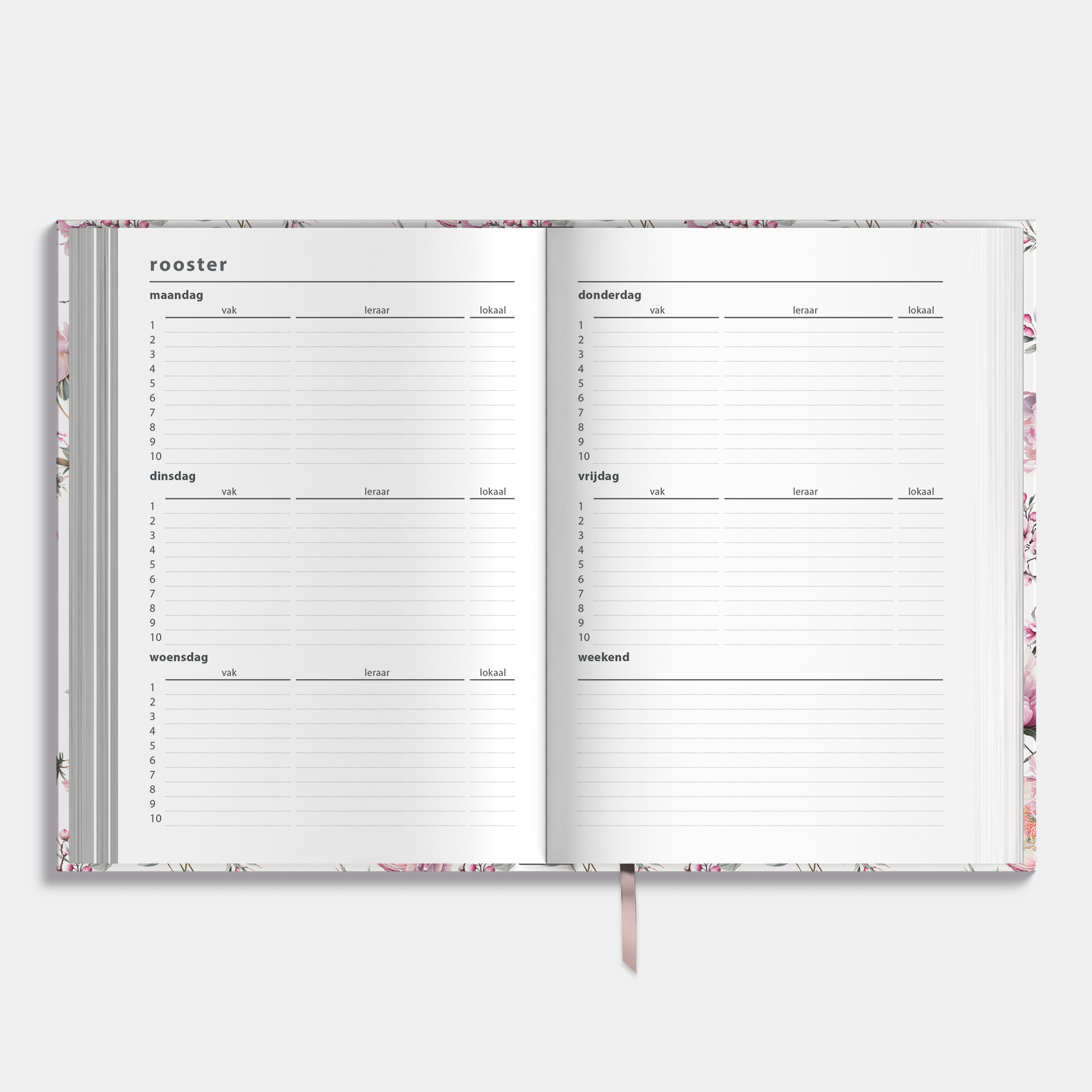 LUXE SCHOOLAGENDA 2025-2026 ±A5 KERSENBLOESEM