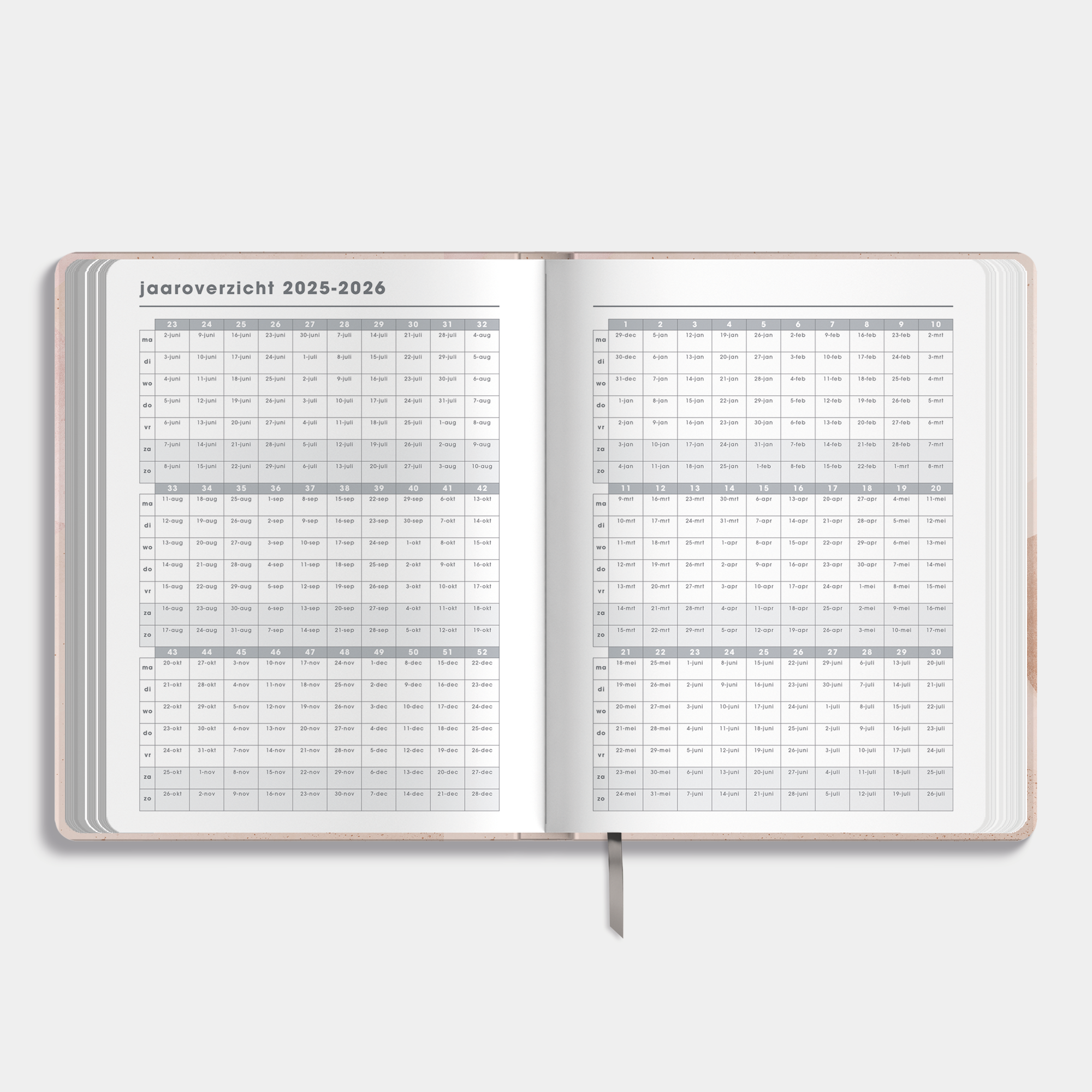 DOCENTENAGENDA BUNDEL 2025-2026 ±A4 ABSTRACT OUDROZE