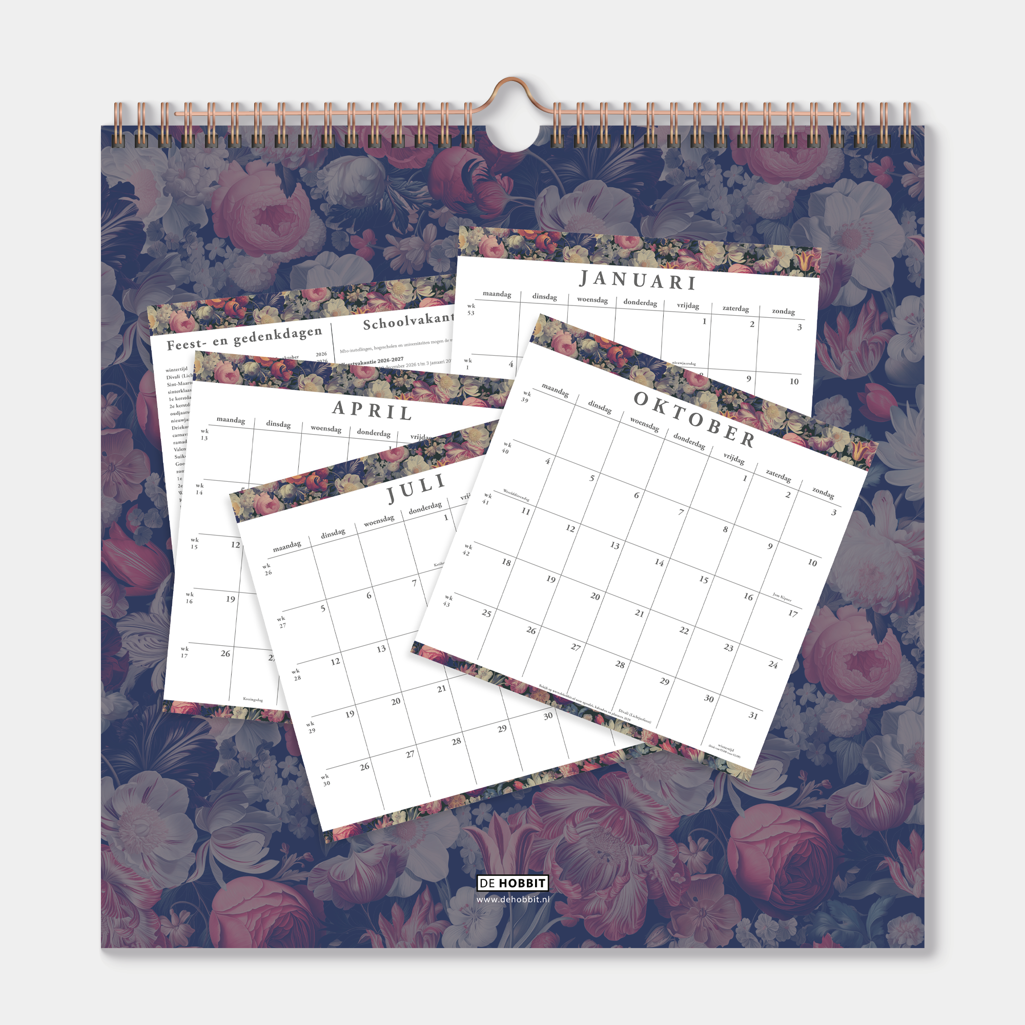 JAARKALENDER 2027 BLOEM KLASSIEK