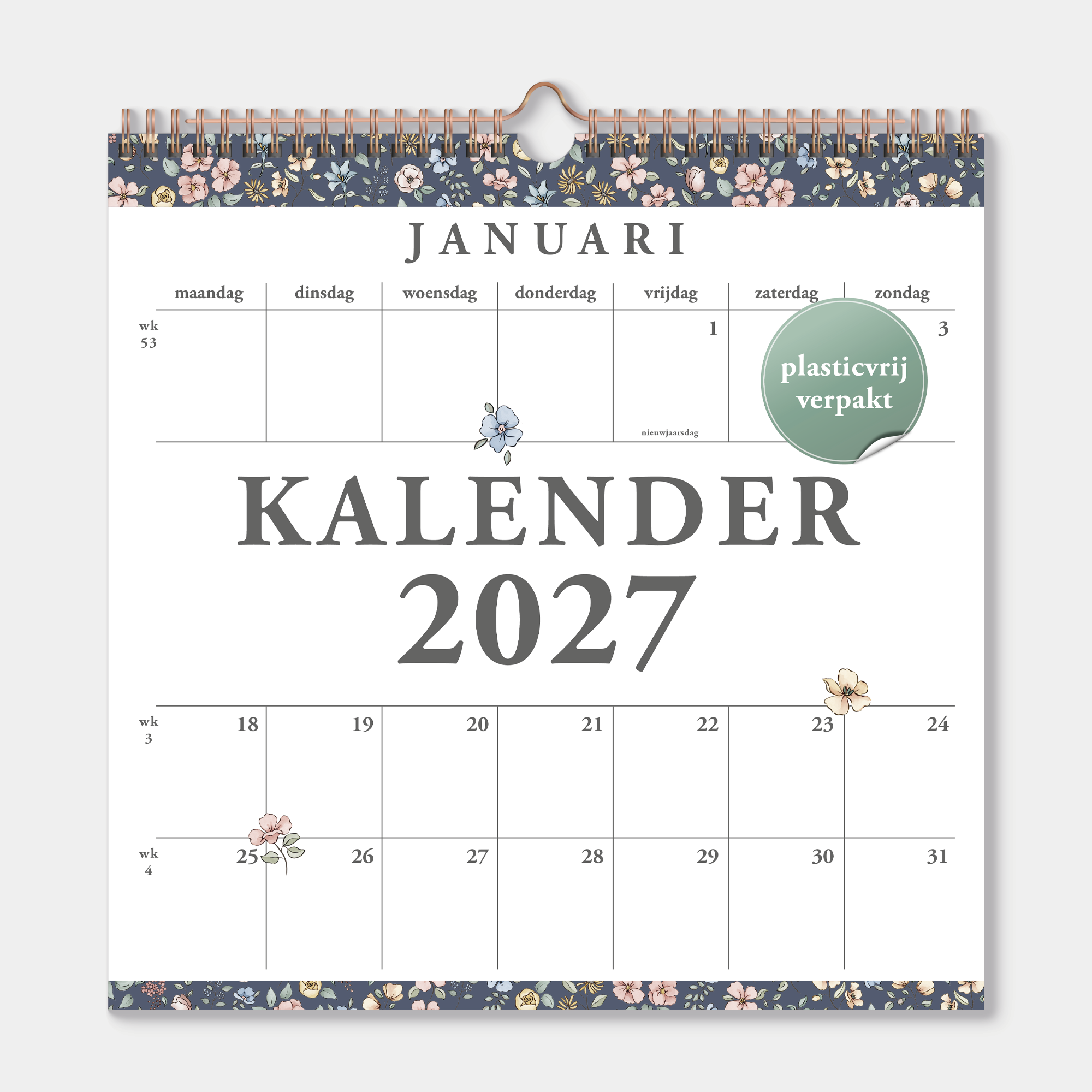 JAARKALENDER 2027 BLOEM KLEIN