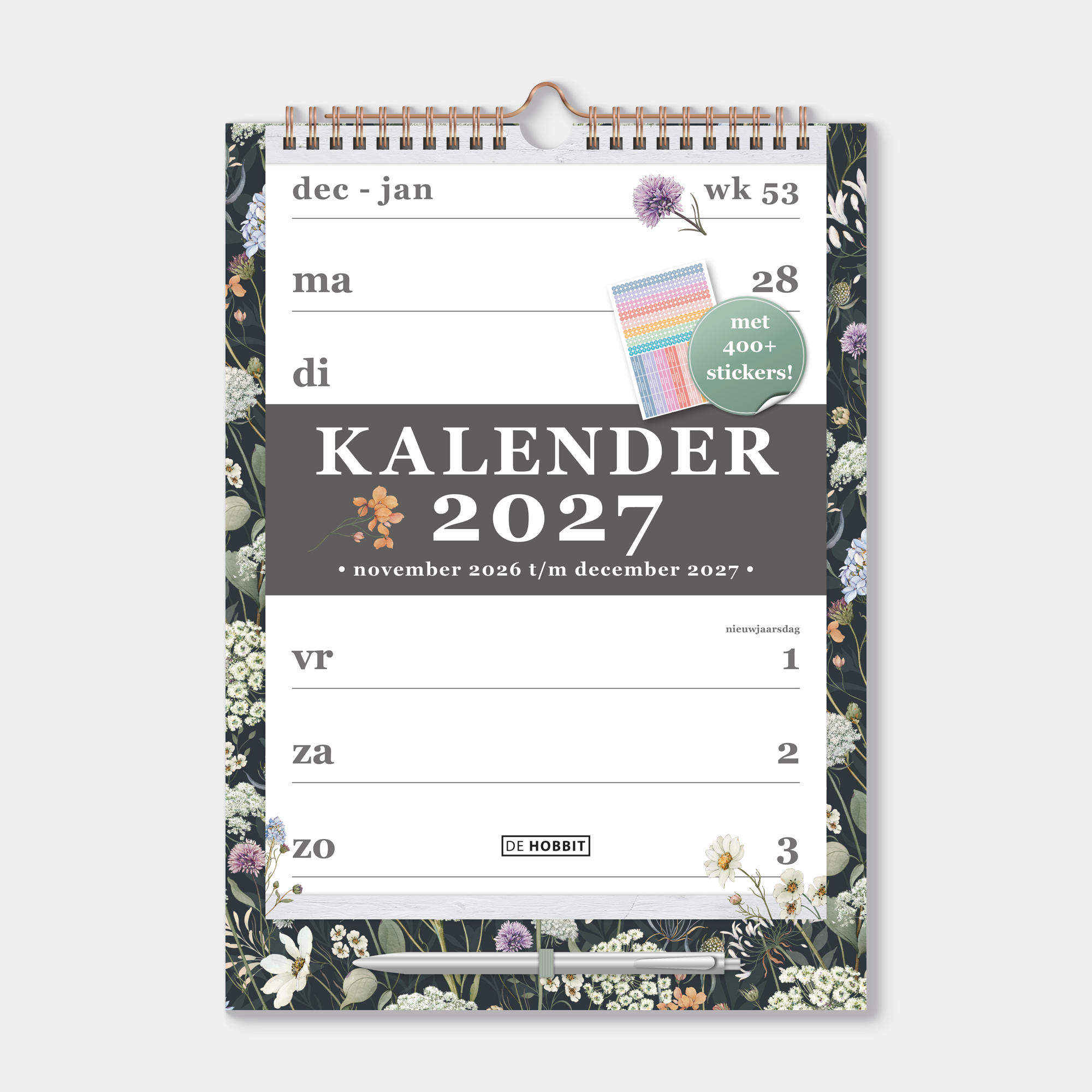 SPIRAALKALENDER 2027 A4 D4