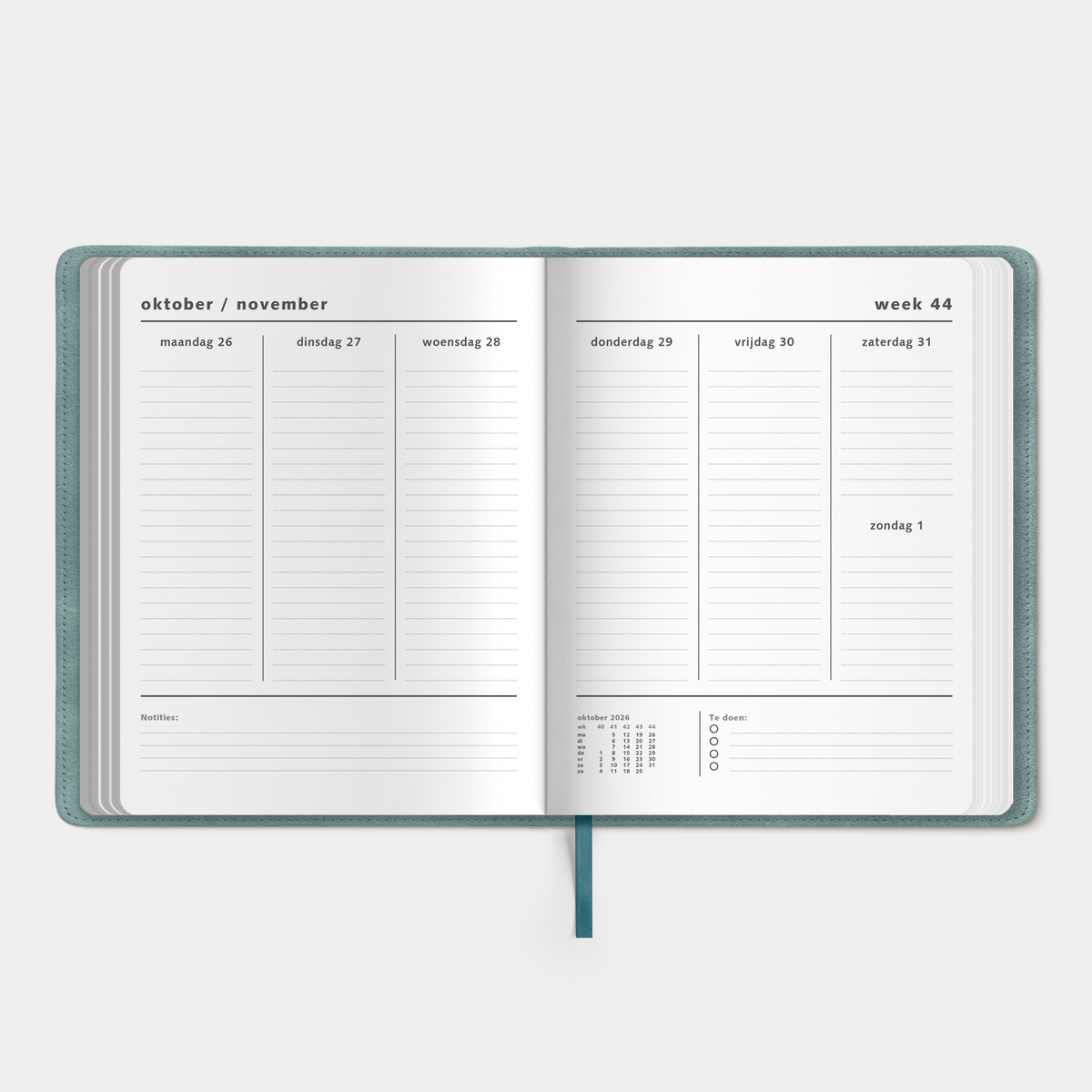 WEEKPLANNER 2027 ±A4 FLEX SUEDELOOK