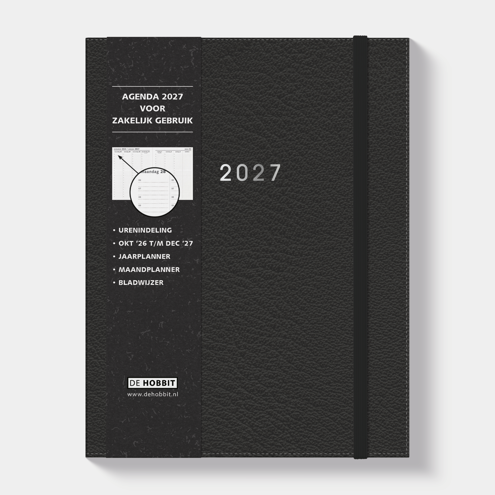 AFSPRAKENAGENDA ZAKELIJK 2027 ±A4 FLEXCOVER LEDERLOOK