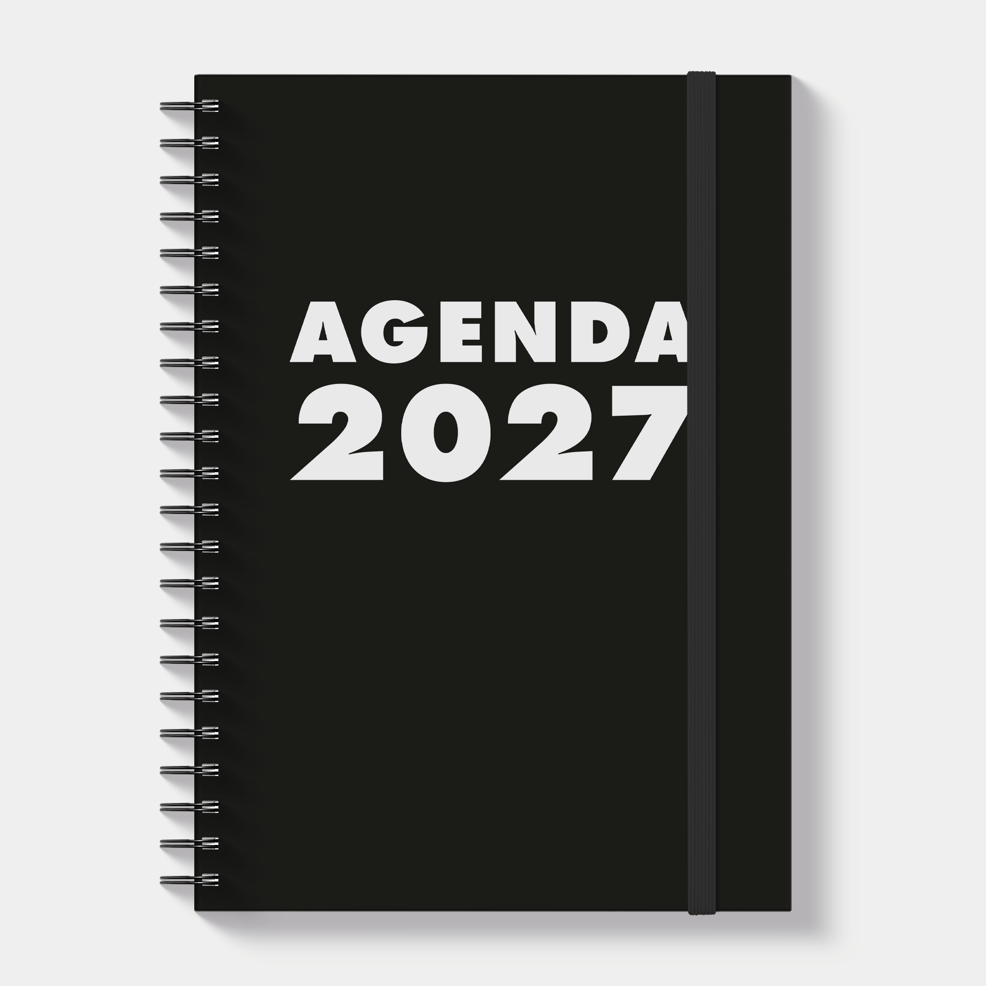 GROOTLETTER RINGBAND AGENDA 2027 A4 ZWART