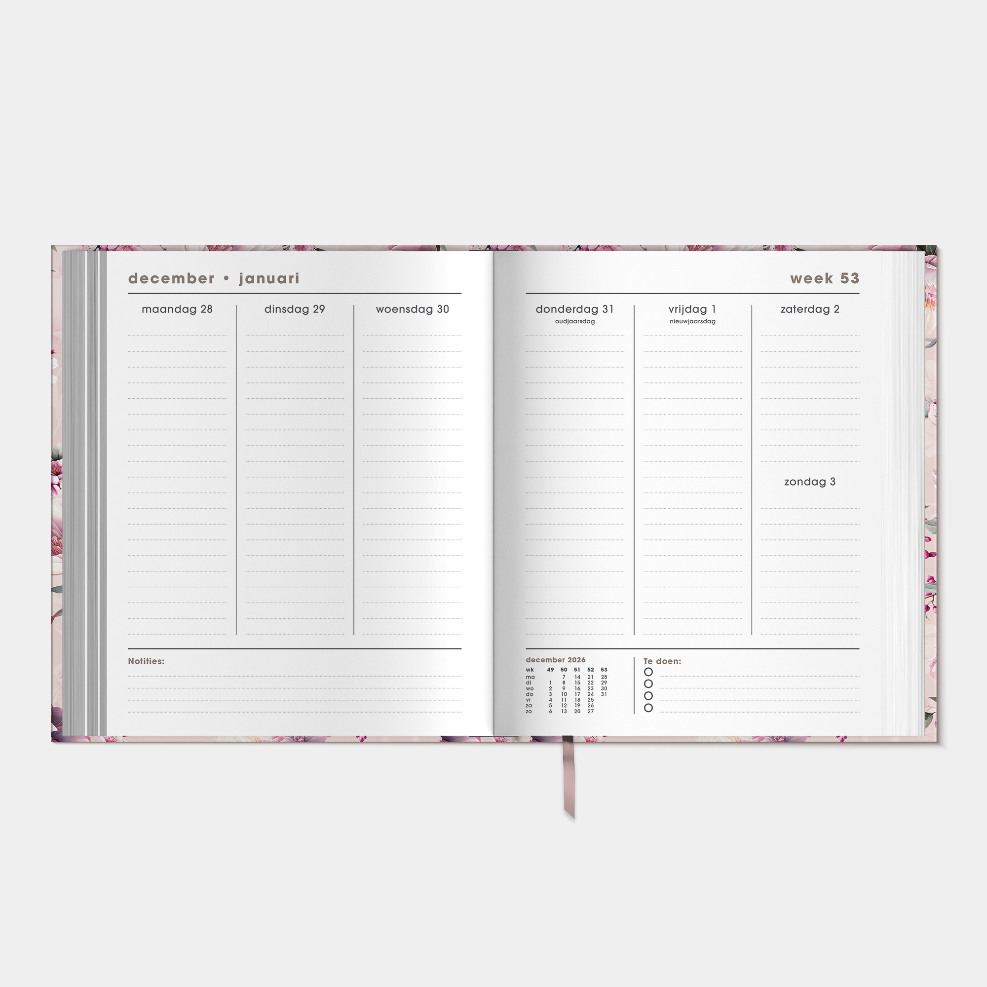 WEEKPLANNER LUXE 2027 A5+ KERSENBLOESEM