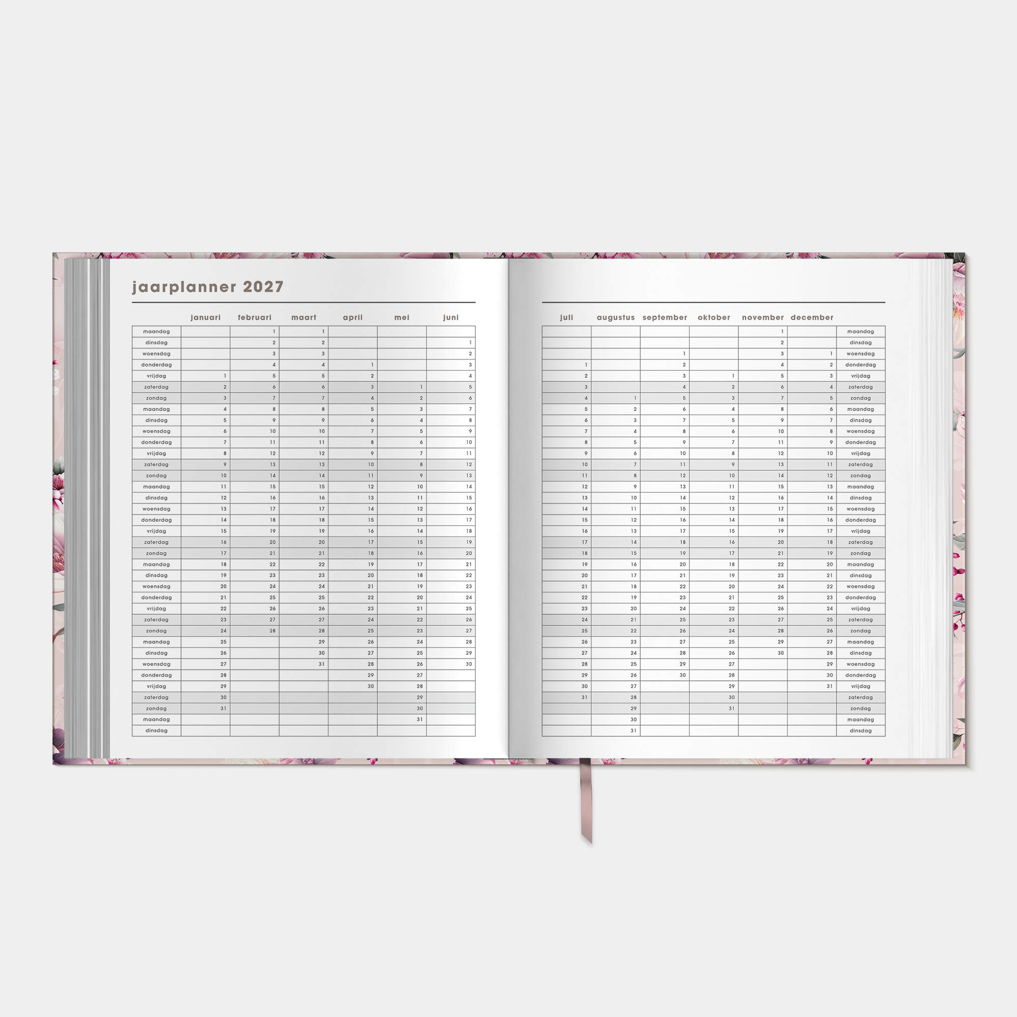 WEEKPLANNER LUXE 2027 A5+ KERSENBLOESEM
