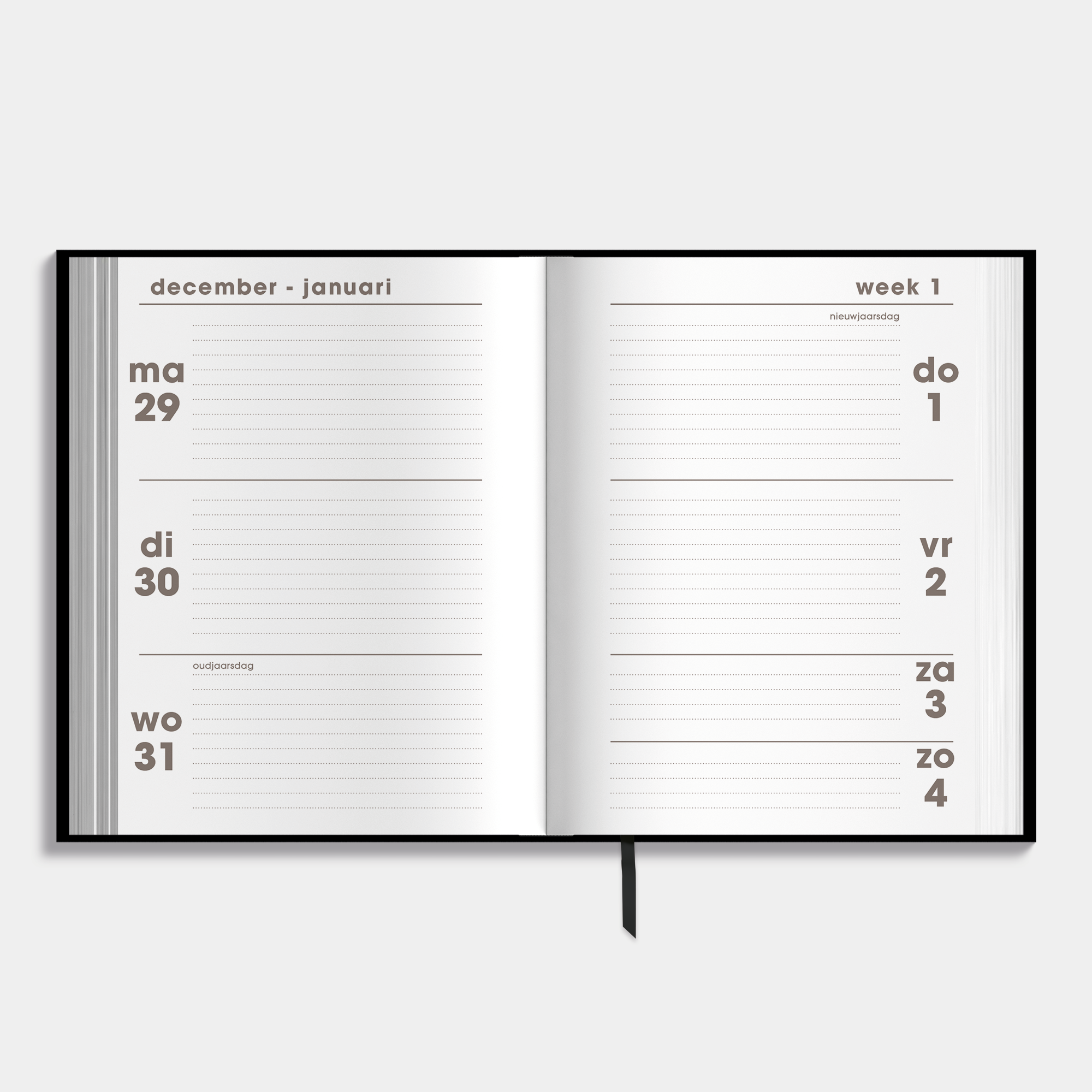 POCKET AGENDA 2026 A6 ZWART