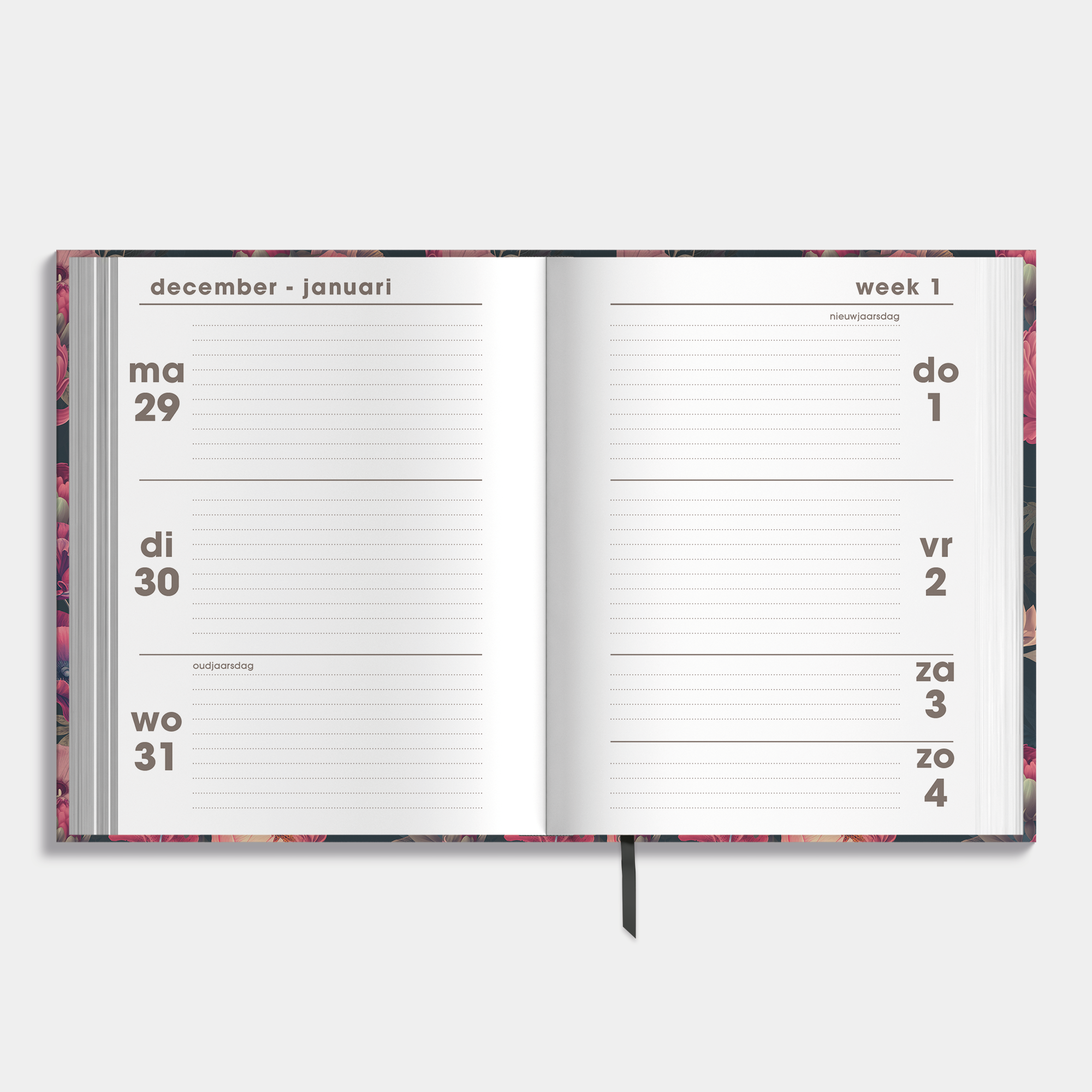 POCKET AGENDA 2026 A6 KLASSIEKE ROZEN