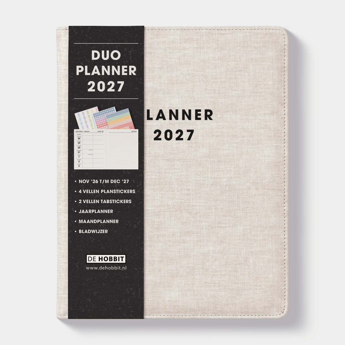LUXE DUO AGENDA 2027 A5+ LINNEN