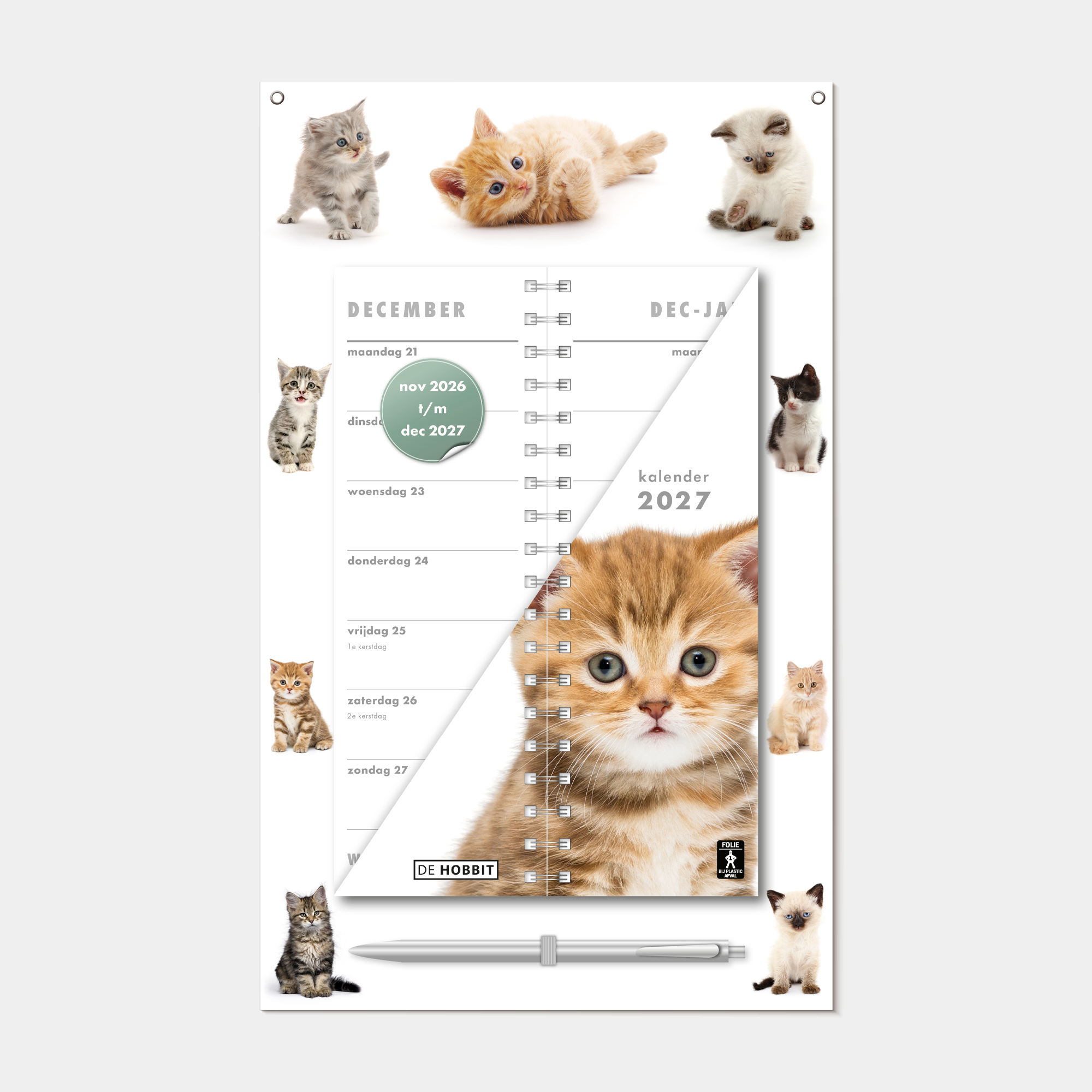 OMSLAGKALENDER 2027 KATTEN