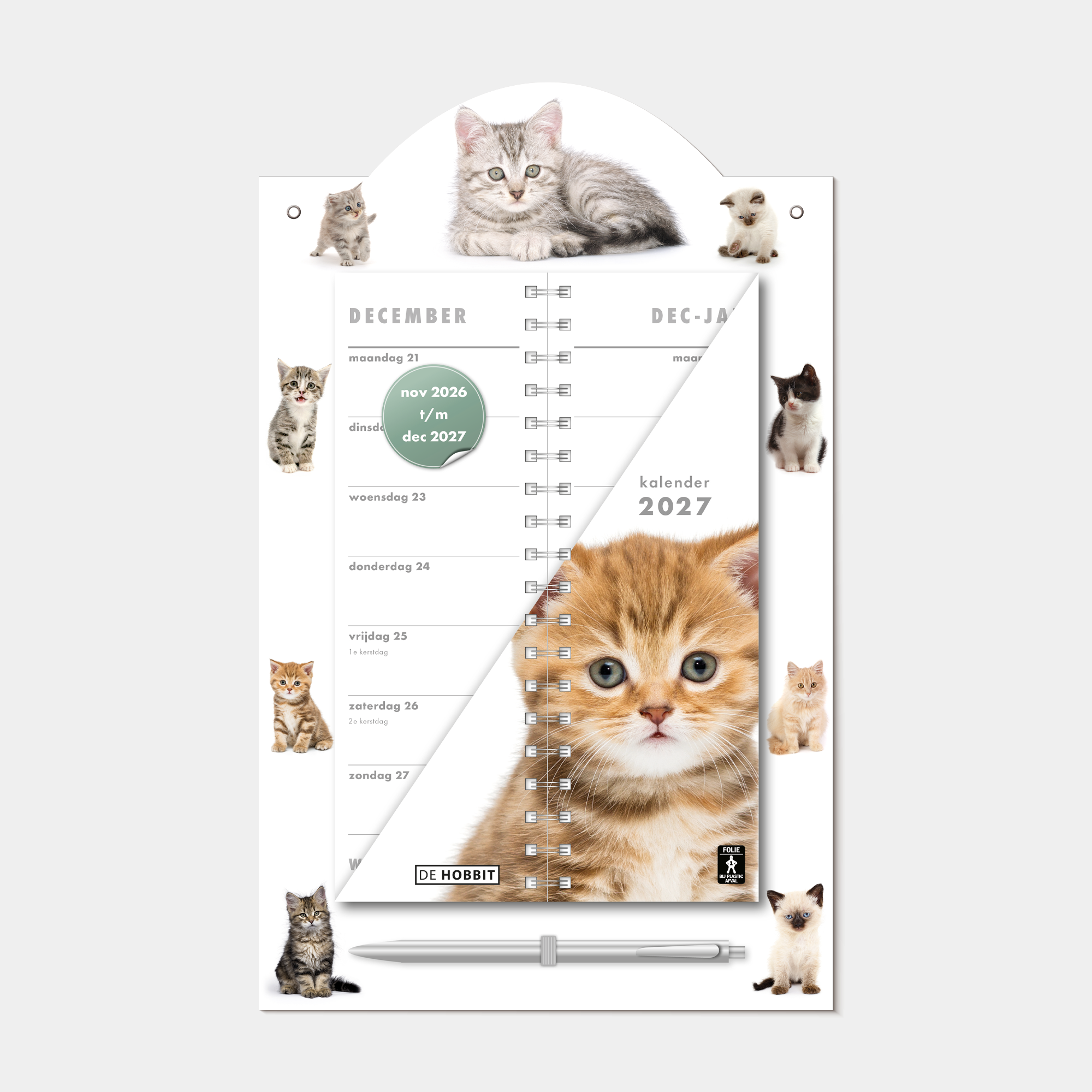 LUXE OMSLAGKALENDER 2027 KATTEN