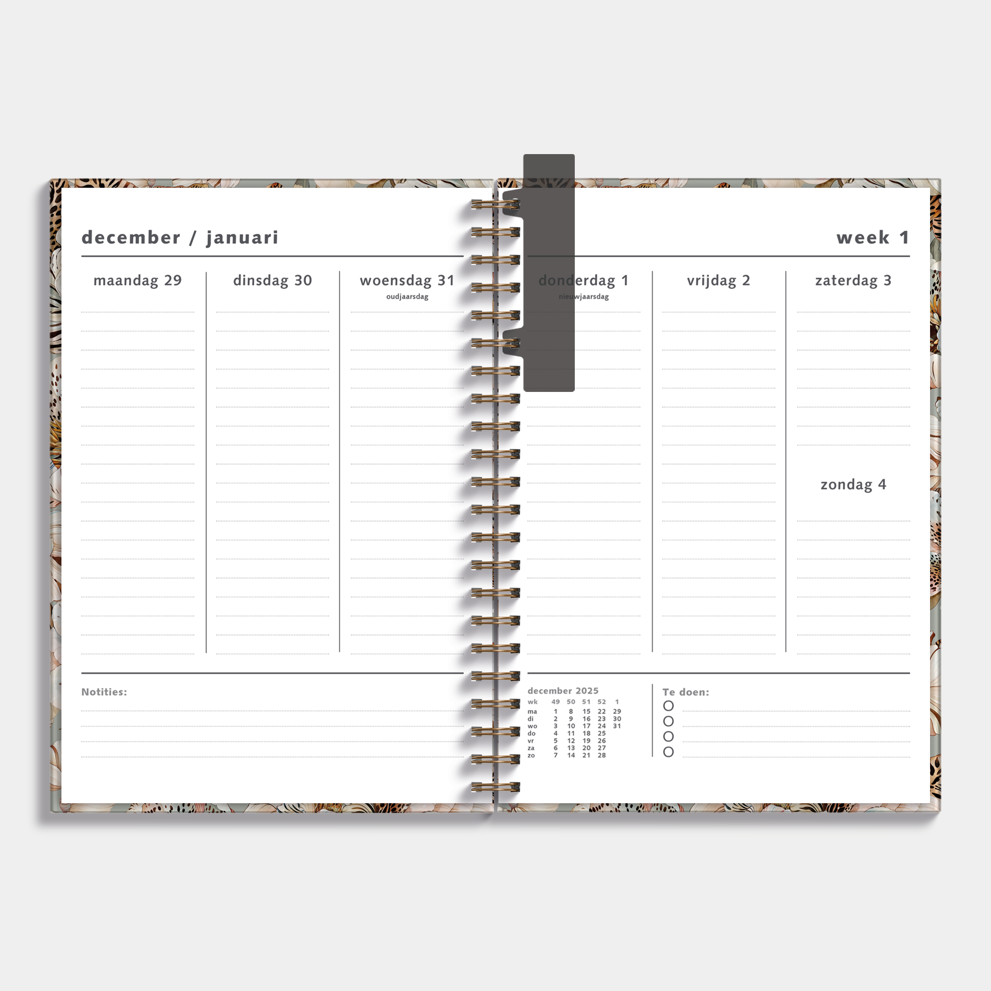 PLANNER 2026 A4 TIJGERLELIE