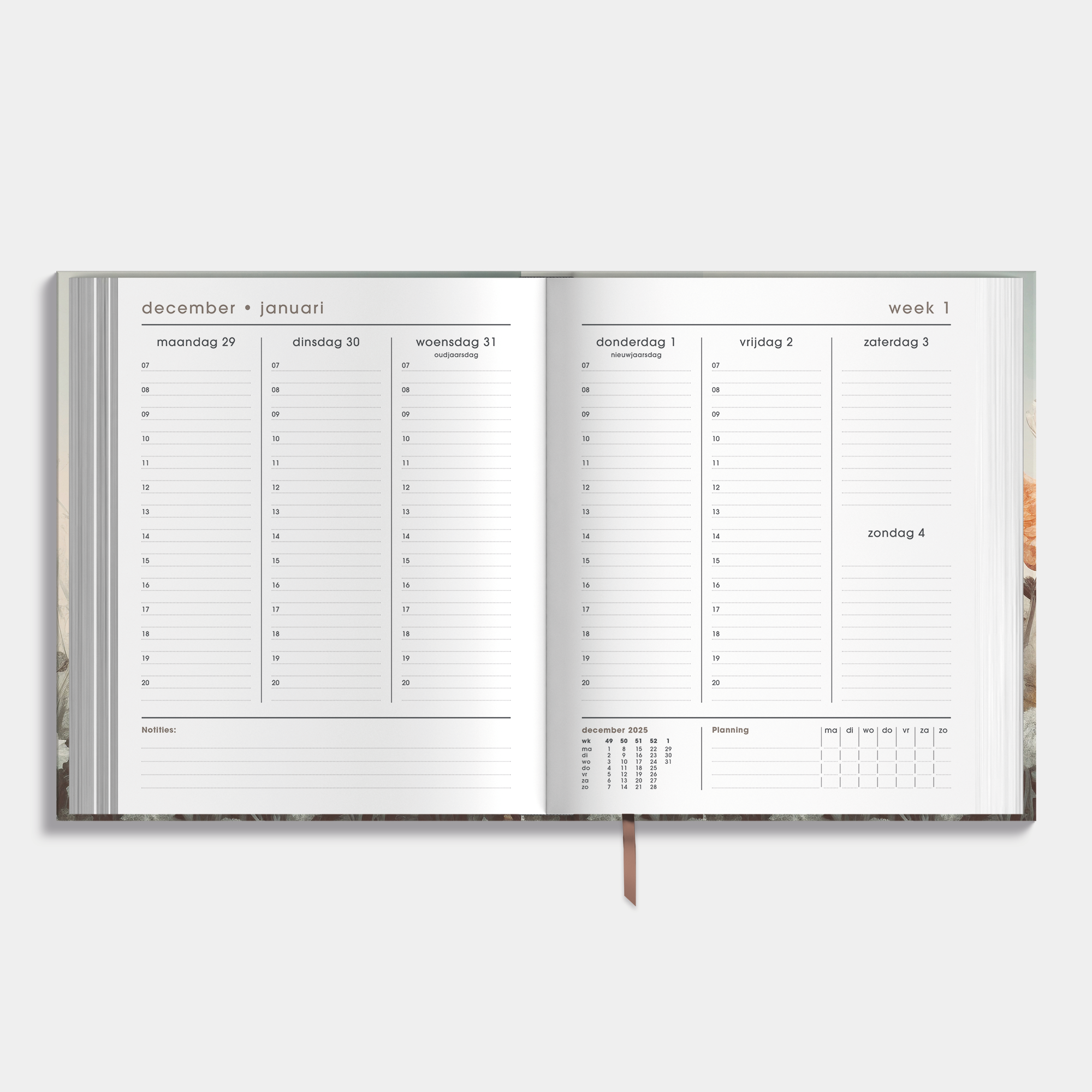 AFSPRAKENAGENDA 2026 A5+ VELDBLOEMEN