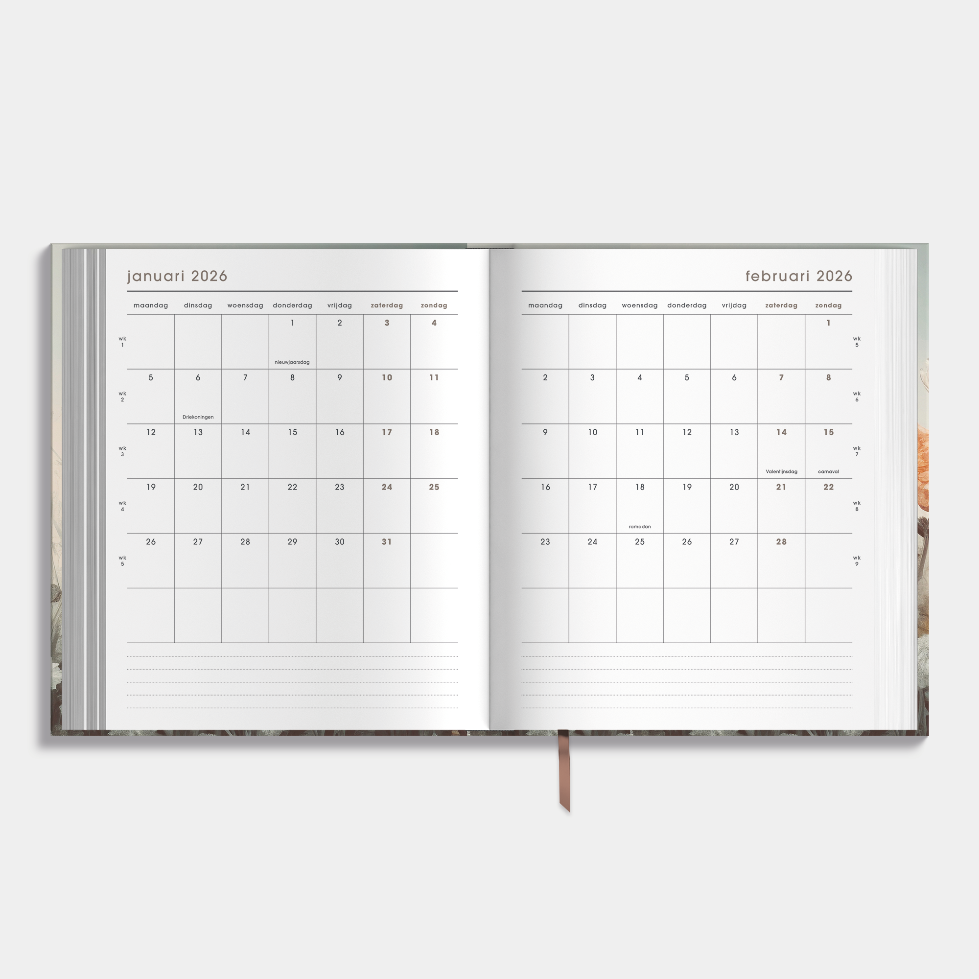 AFSPRAKENAGENDA 2026 A5+ VELDBLOEMEN