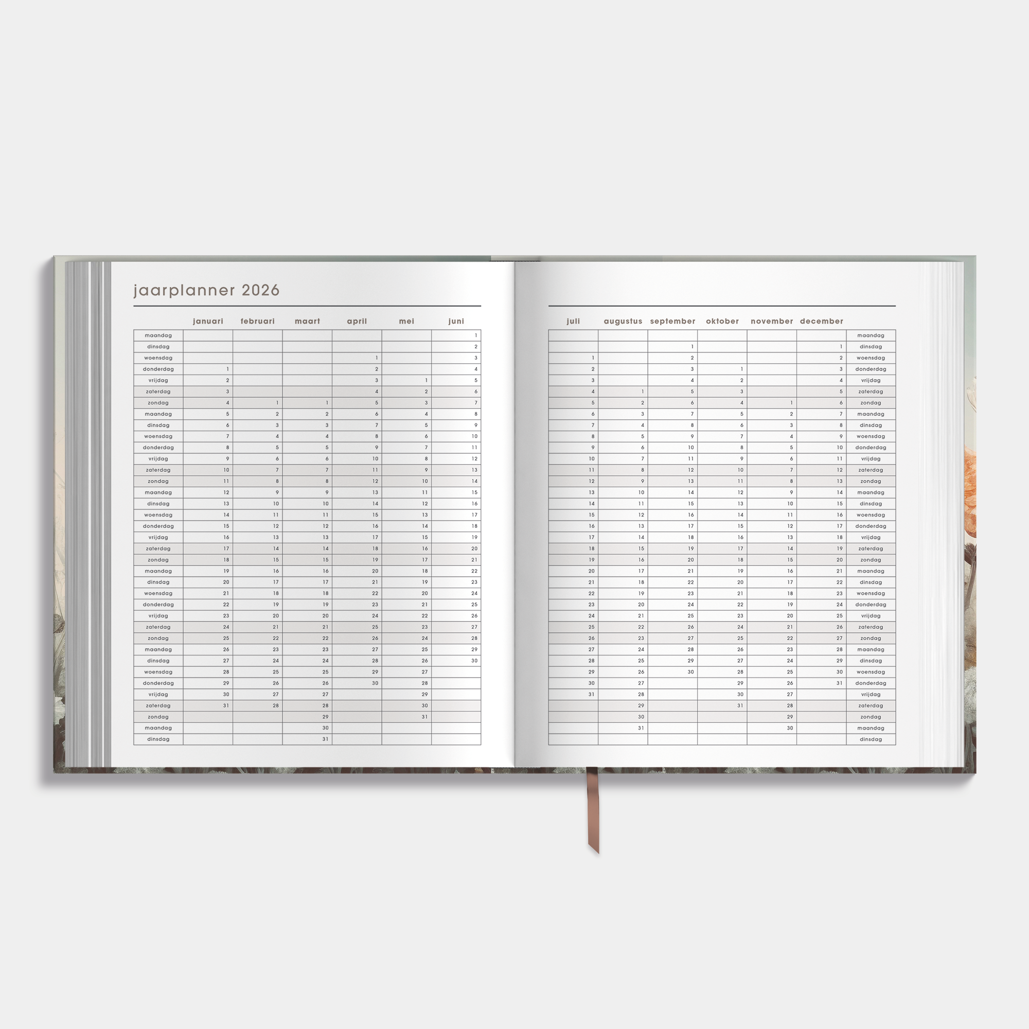 AFSPRAKENAGENDA 2026 A5+ VELDBLOEMEN