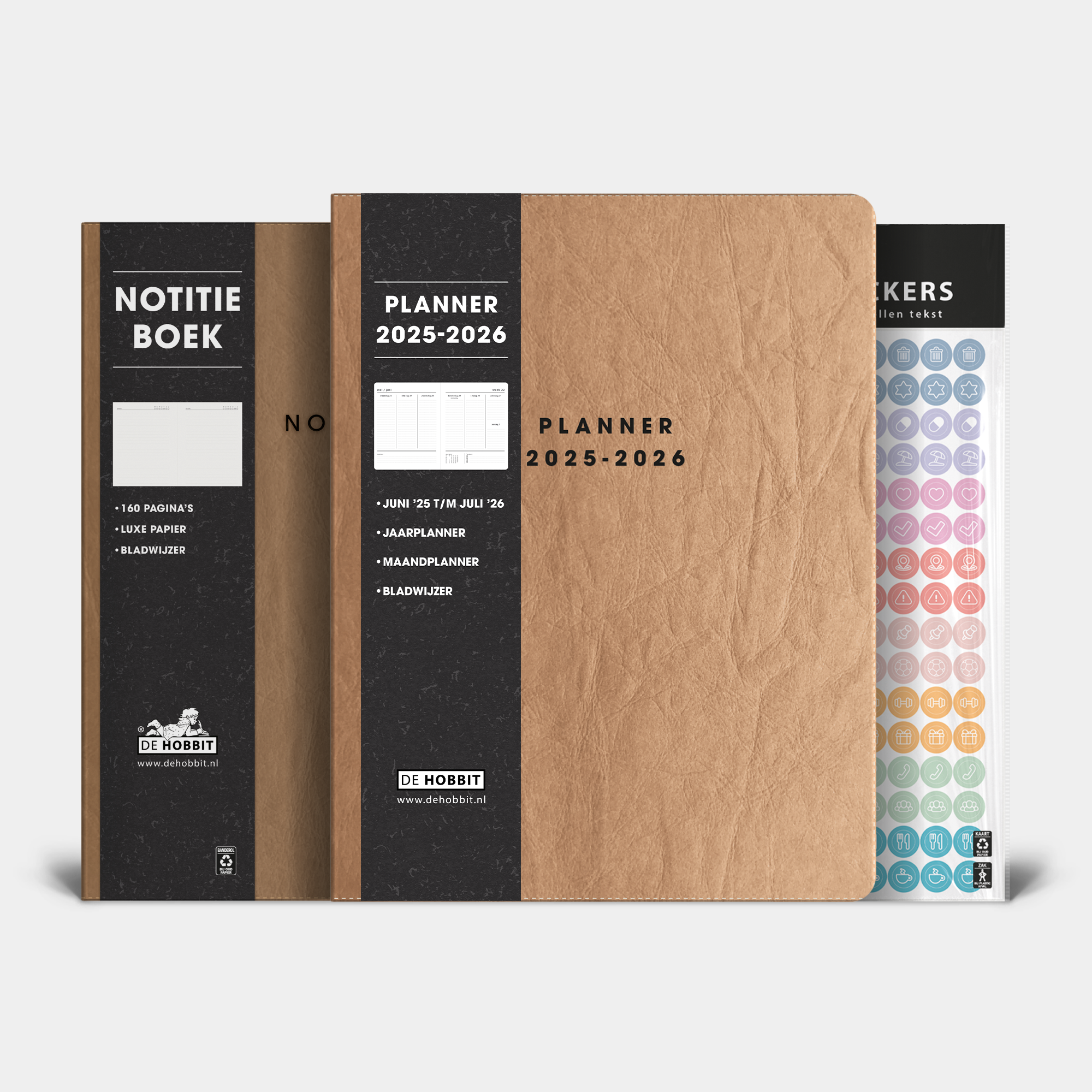 WEEKPLANNER BUNDEL 2025-2026 ±A4 WASHED CRAFT