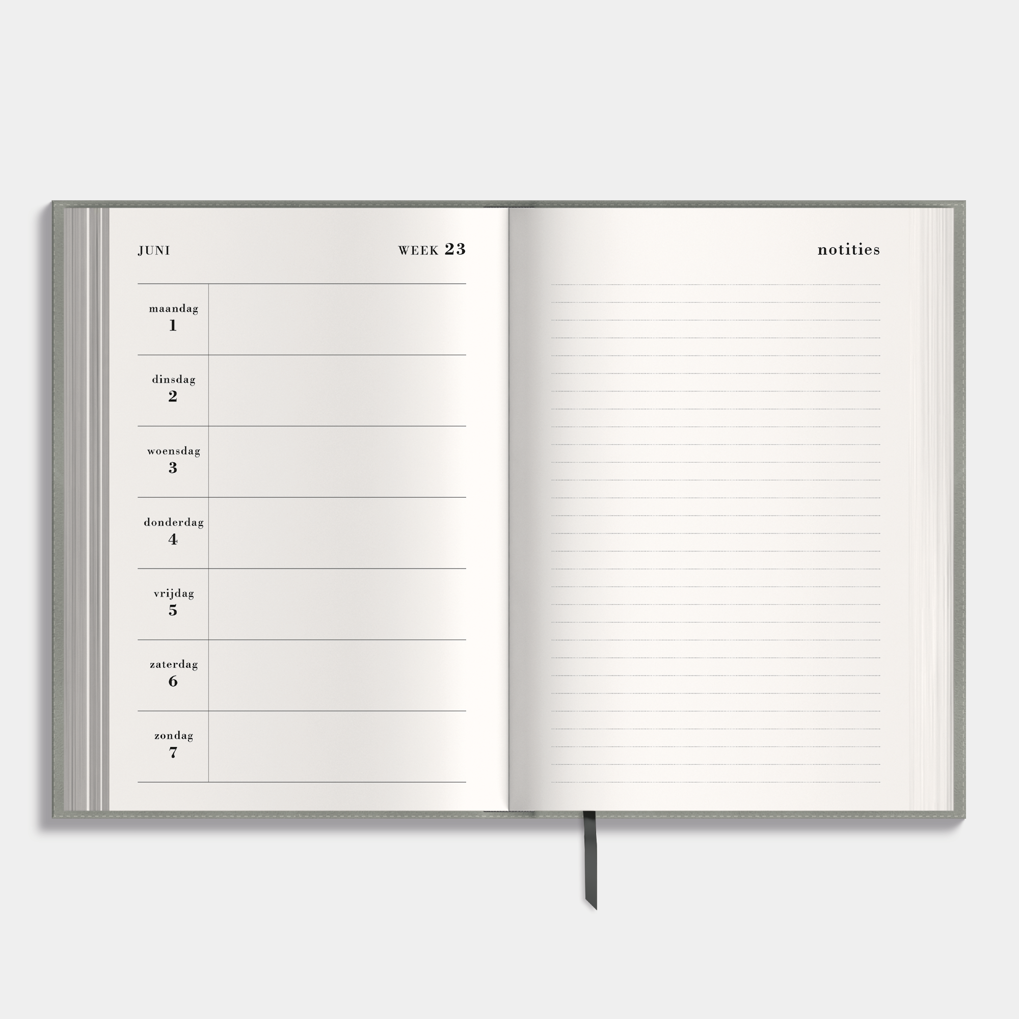 NOTITIEAGENDA 2026-2027 A5 SUEDELOOK