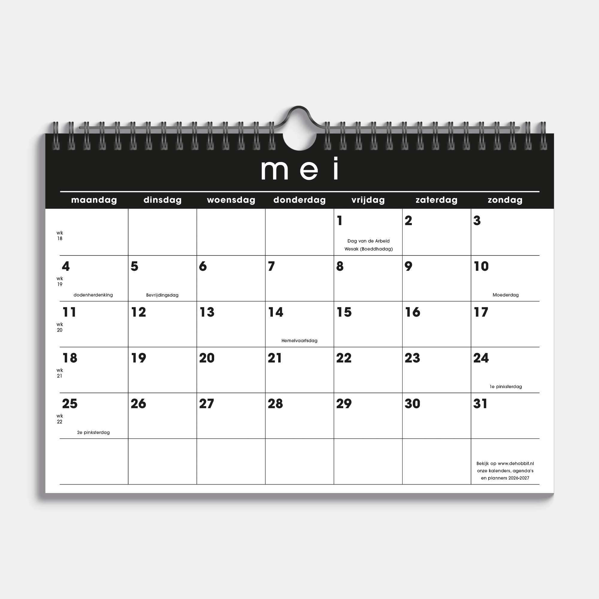 MAANDKALENDER SCHOOLJAAR 2026-2027 A4 BASIC