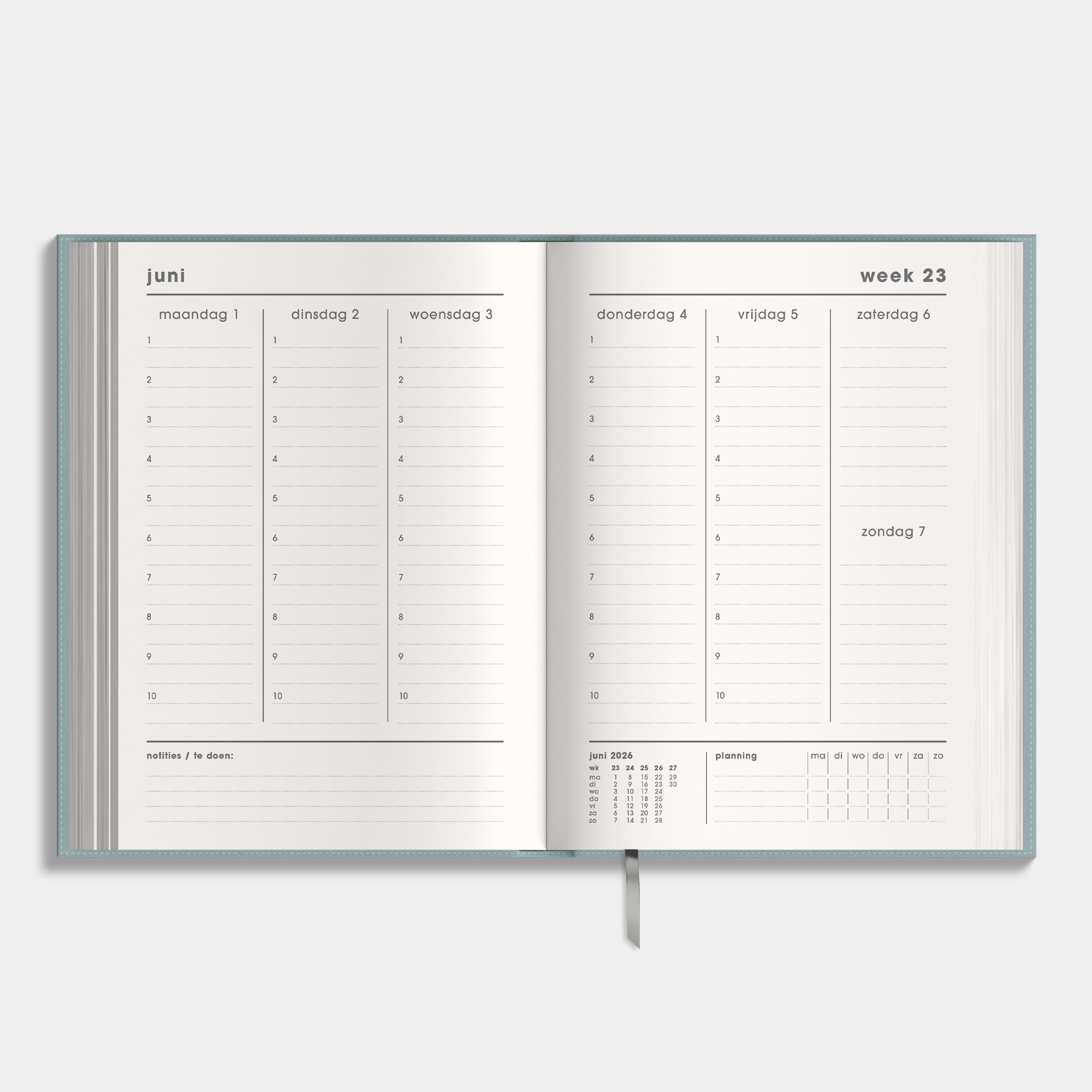 DOCENTENAGENDA BUNDEL 2026-2027 A5 LEDERLOOK