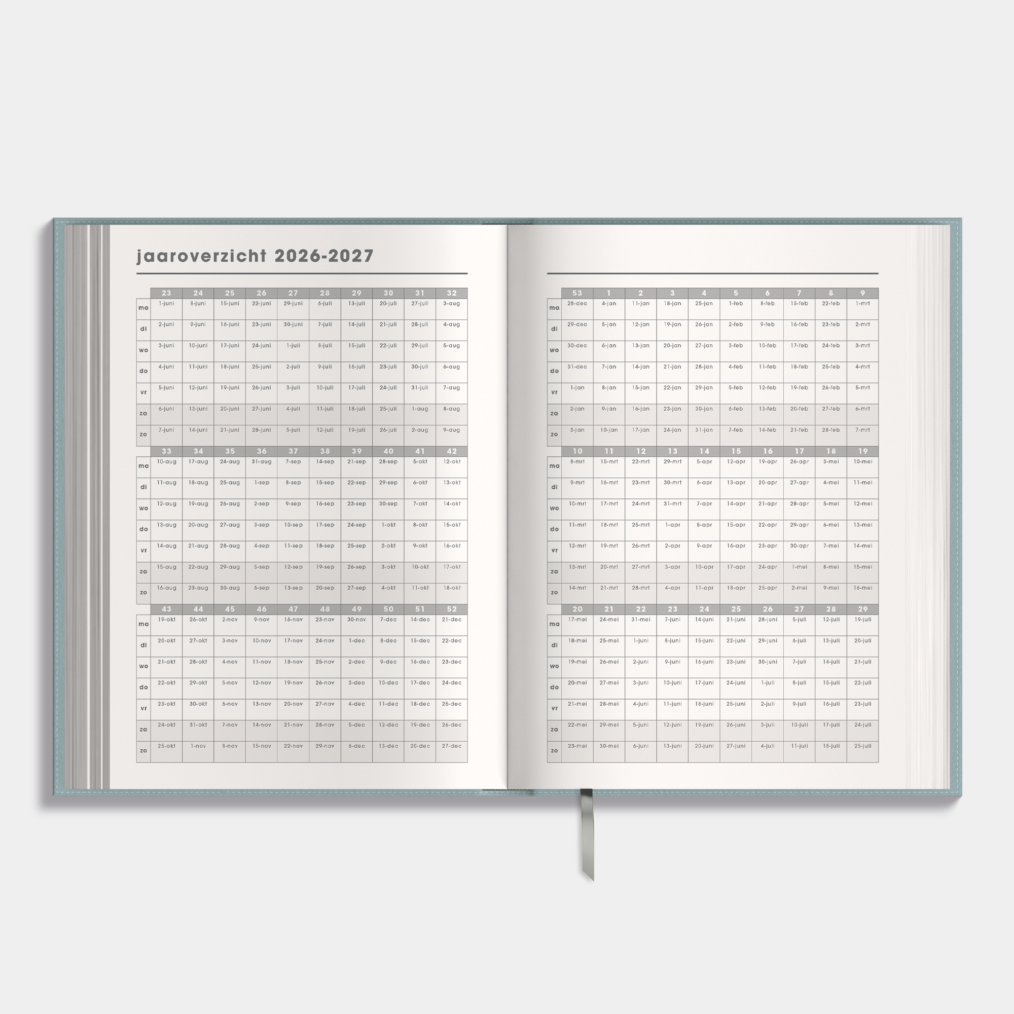 DOCENTENAGENDA 2026-2027 A5 LEDERLOOK