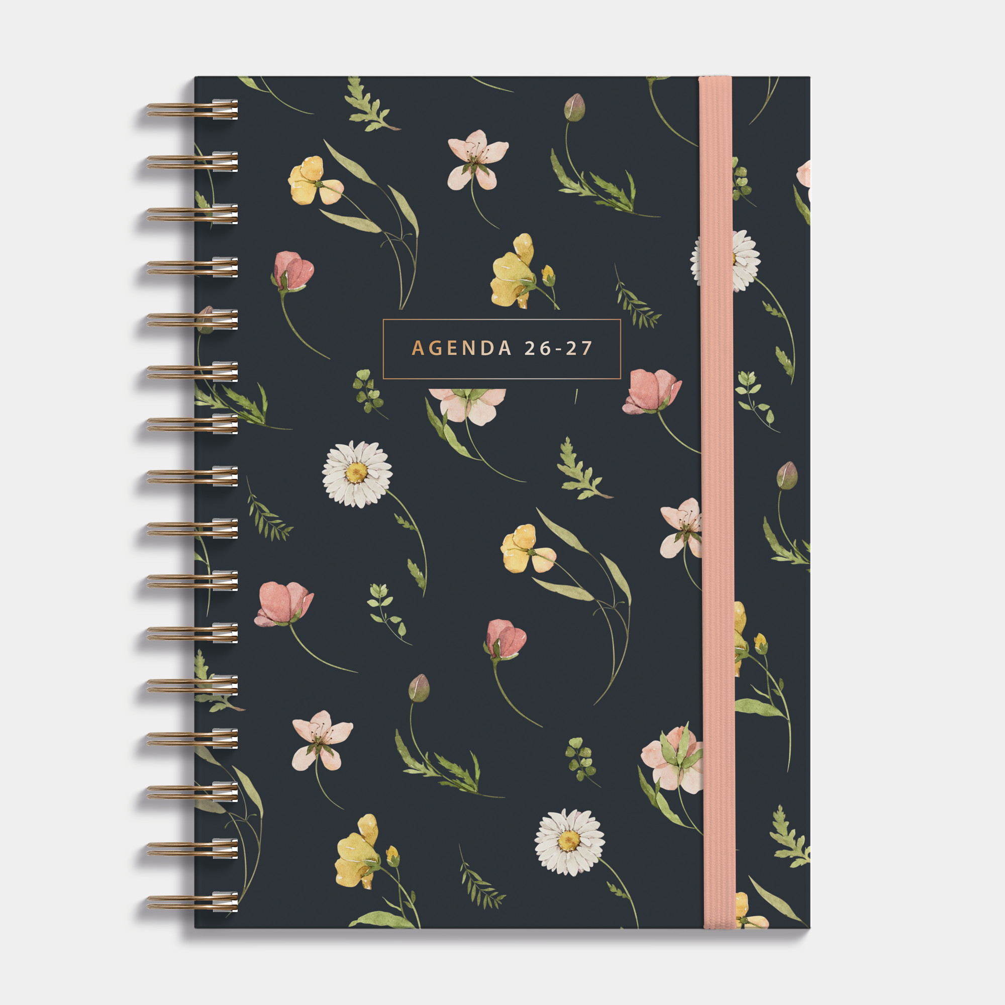 DOCENTENAGENDA 2026-2027 A5 AQUAREL WILDE BLOEMETJES