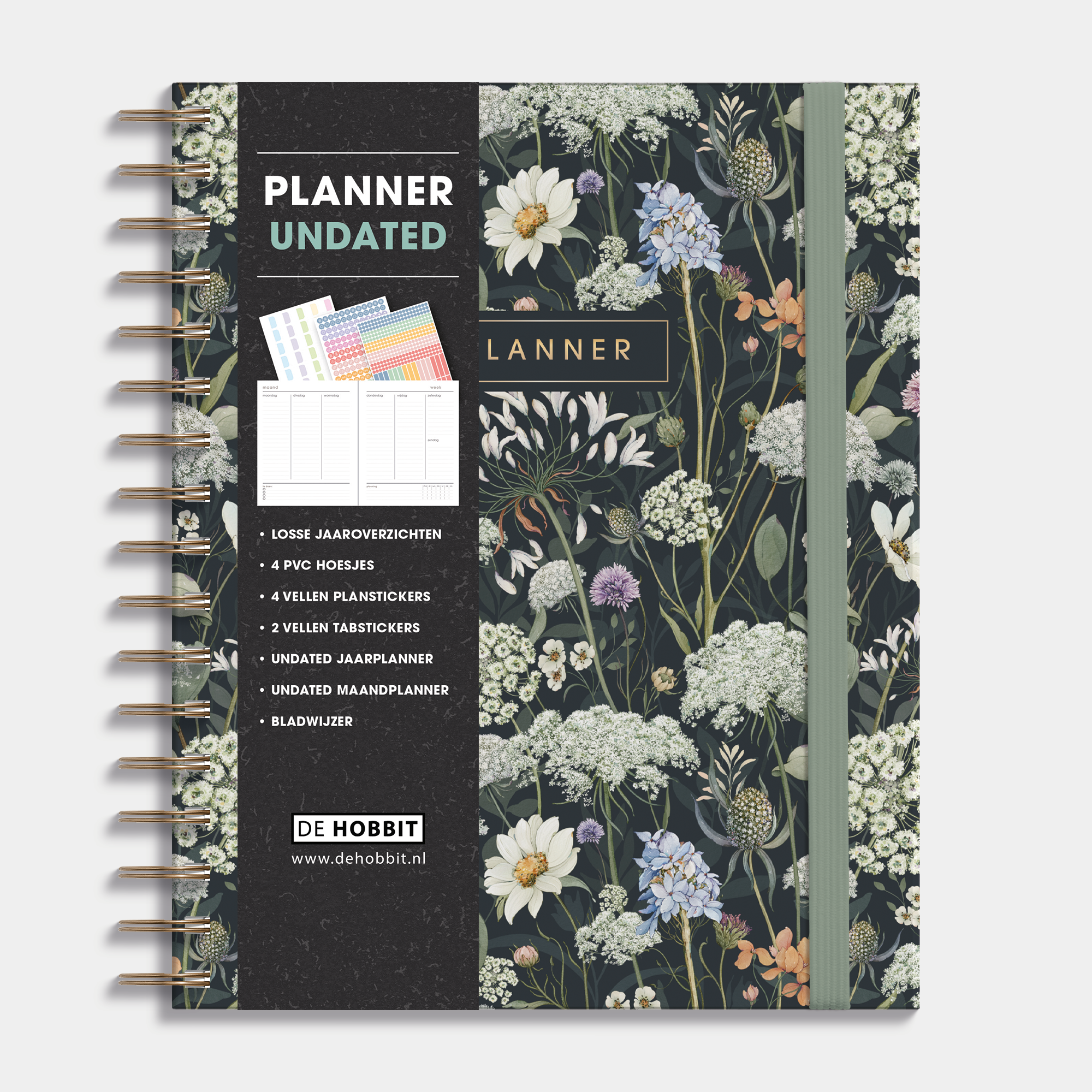 WEEKPLANNER UNDATED A5+ WEIDEBLOEMEN