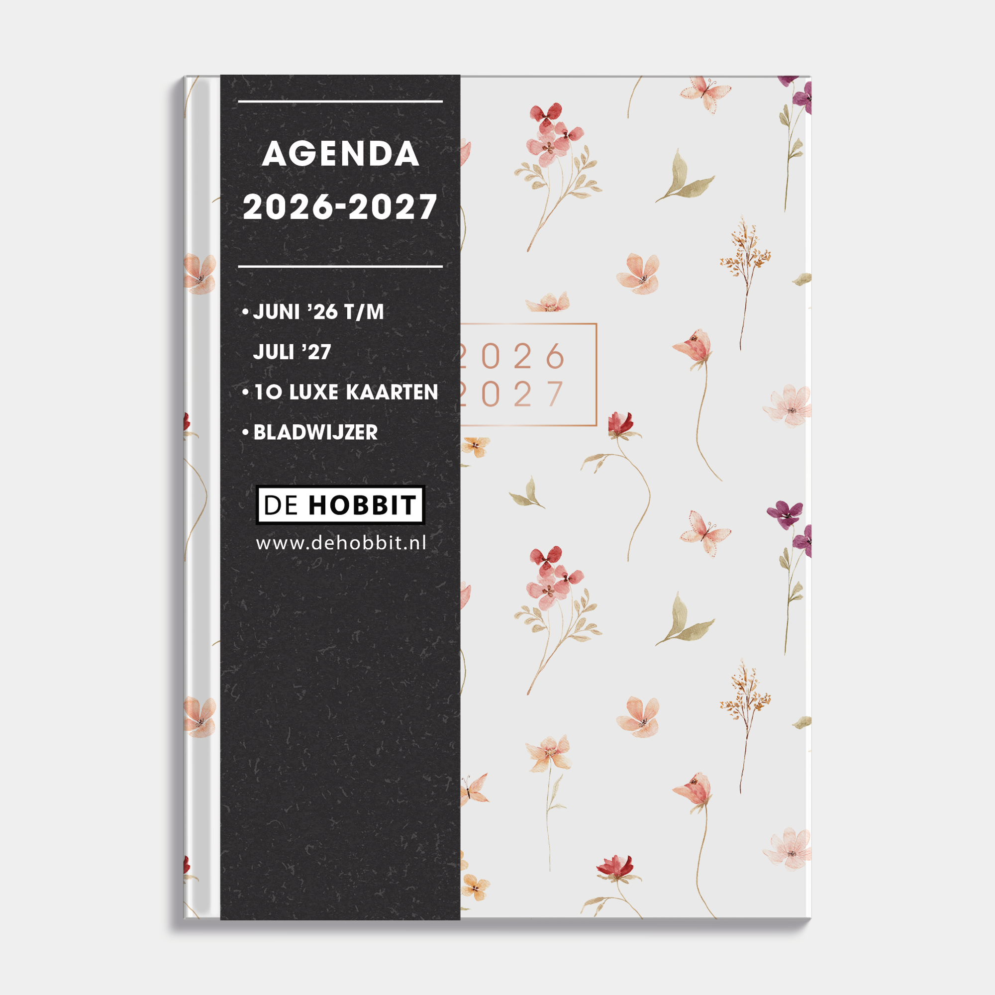 POCKET AGENDA 2026-2027 A6 AQUAREL BLOEMETJES