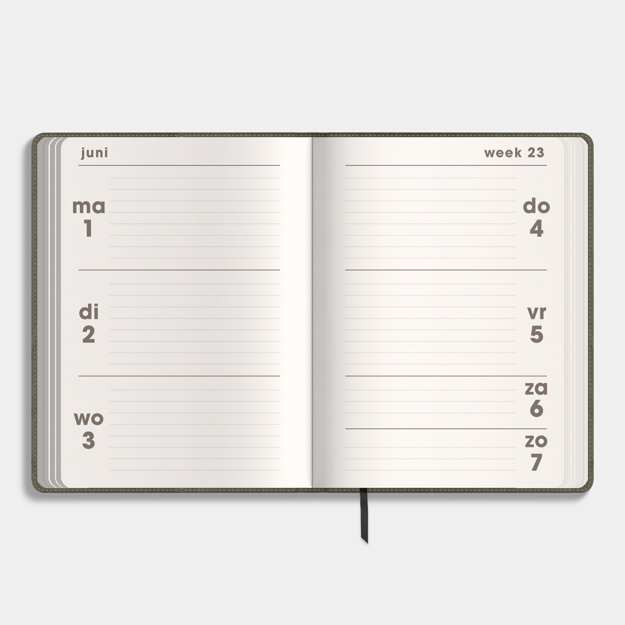 LUXE POCKET AGENDA 2026-2027 A6 WASHED CRAFT