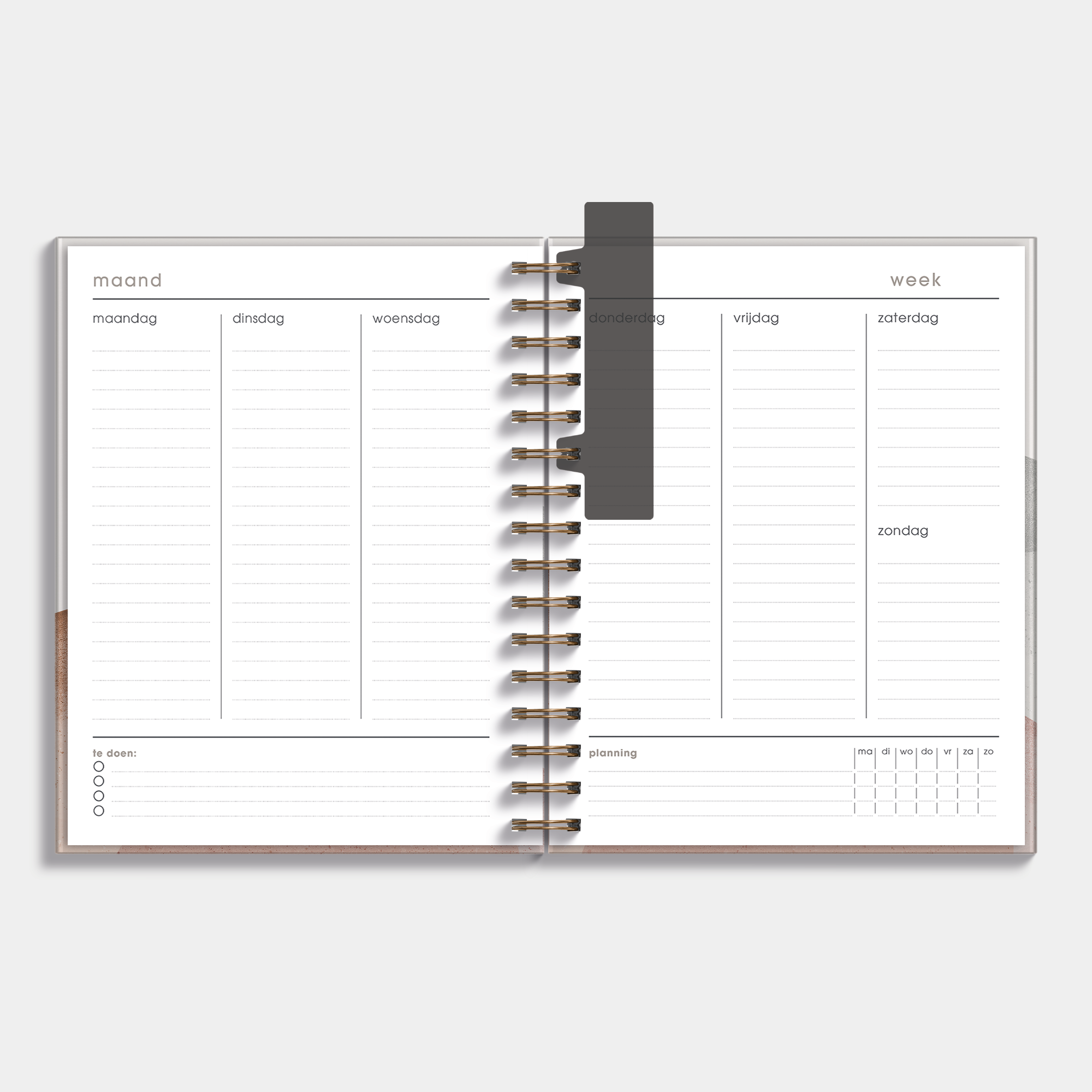 PLANNER UNDATED A5+ ABSTRACT