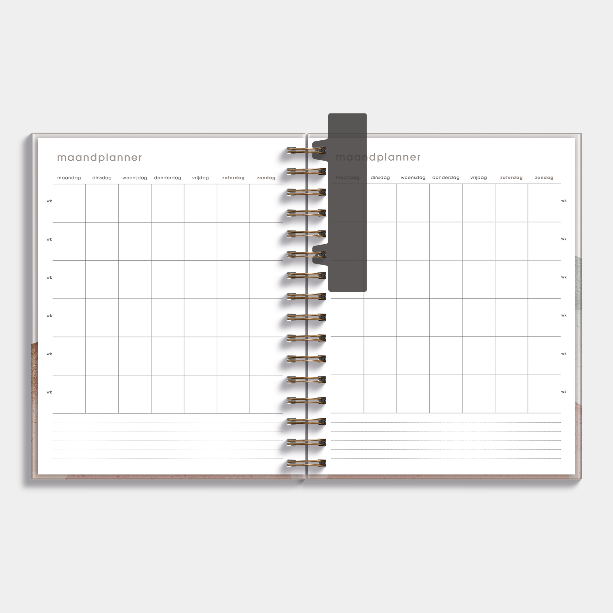 WEEKPLANNER UNDATED A5+ ABSTRACT