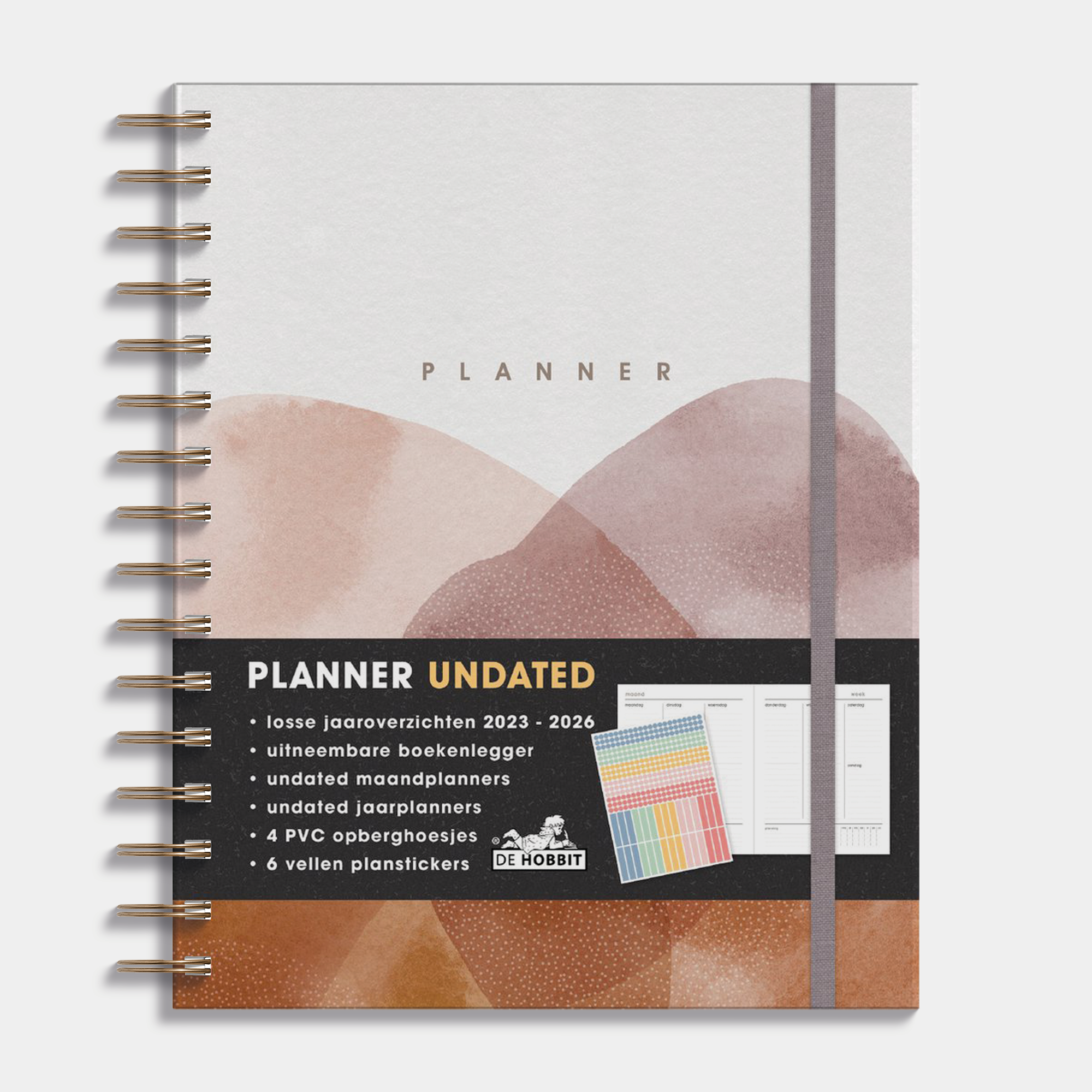 WEEKPLANNER UNDATED A5+ WATERVERF AARDETINTEN