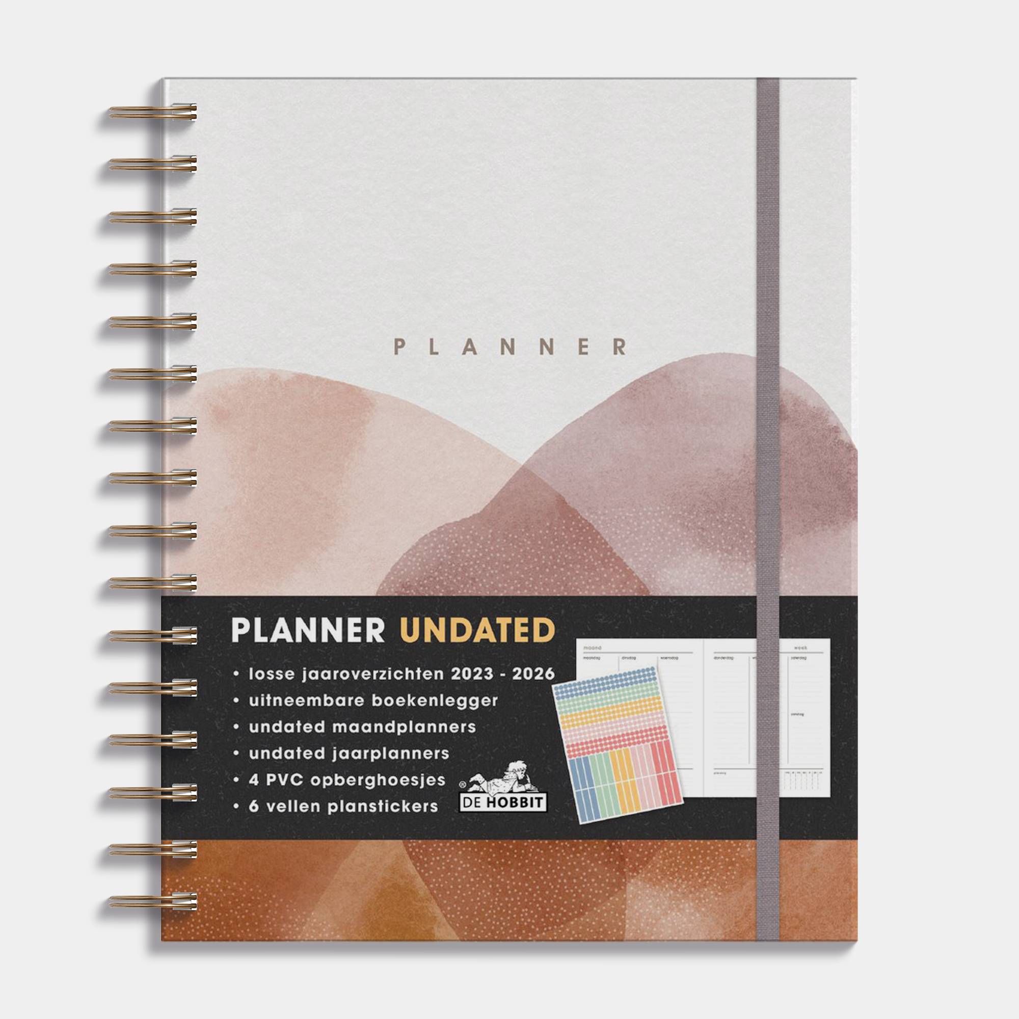 PLANNER UNDATED A5+ WATERVERF AARDETINTEN