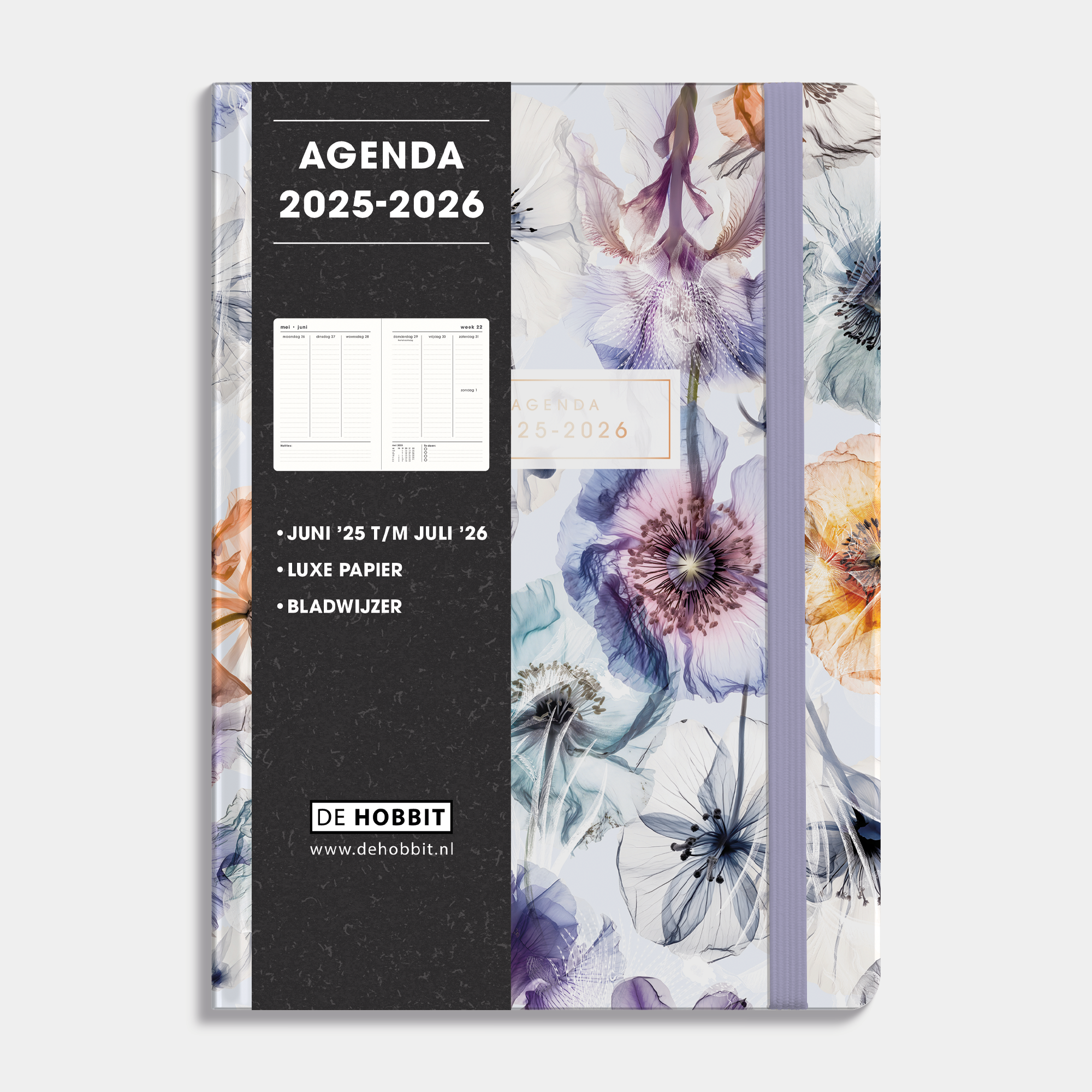 AGENDA 2025-2026 A5 WATERVERF BLOEMEN