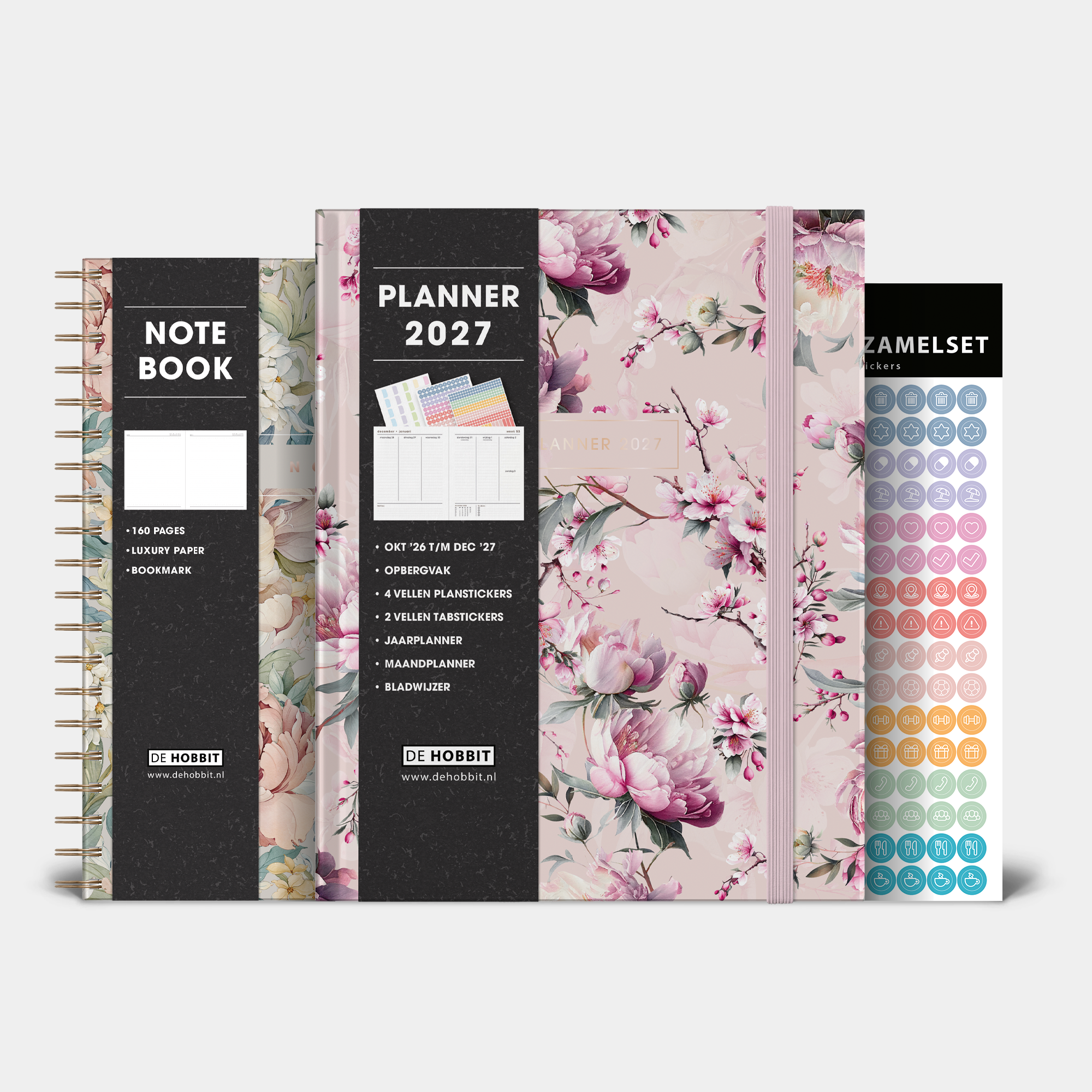 LUXE WEEKPLANNER BUNDEL 2027 A5+ KERSENBLOESEM