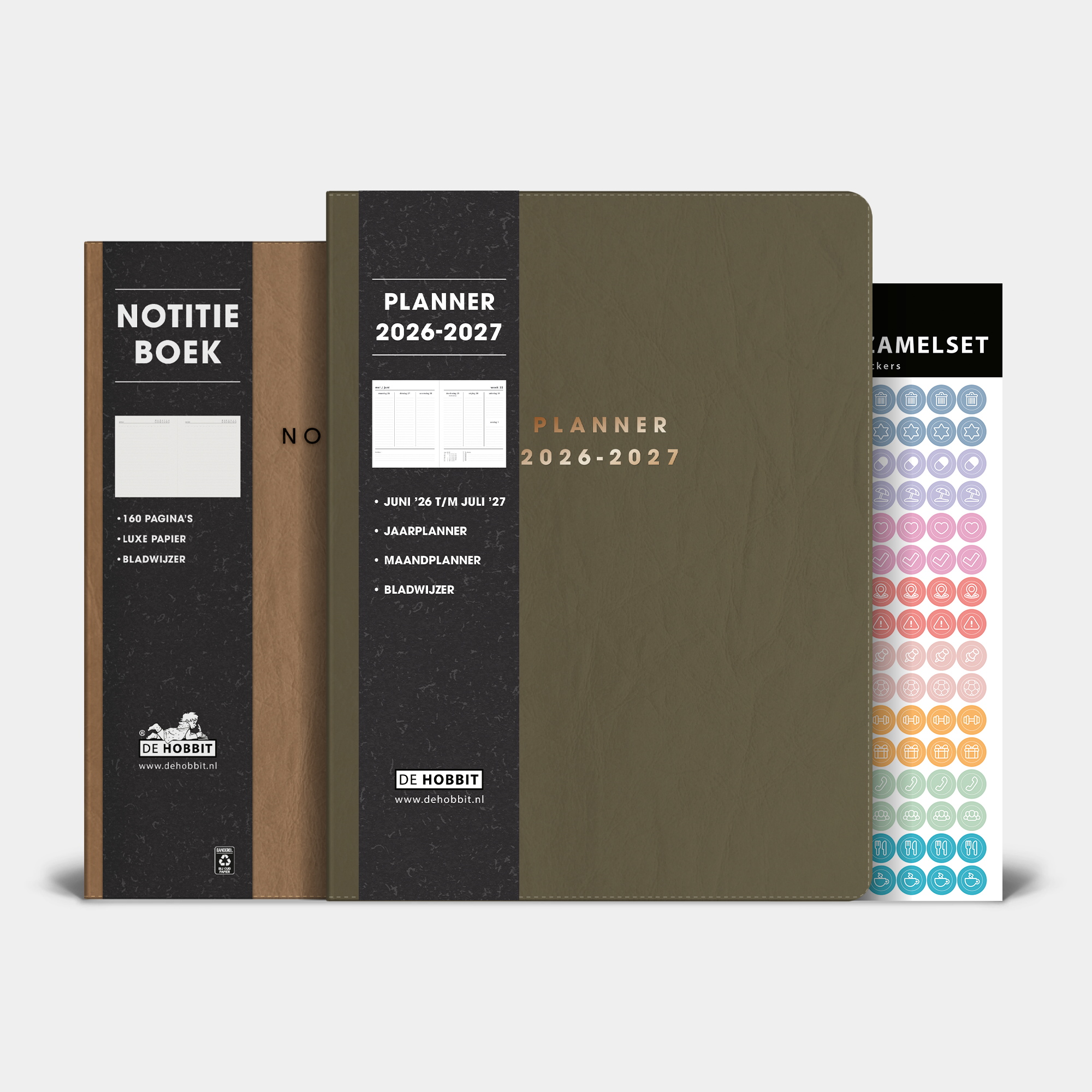 WEEKPLANNER BUNDEL 2026-2027 ±A4 WASHED KRAFT