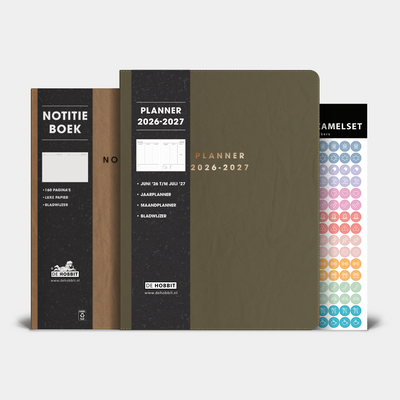 WEEKPLANNER BUNDEL 2026-2027 ±A4 WASHED KRAFT