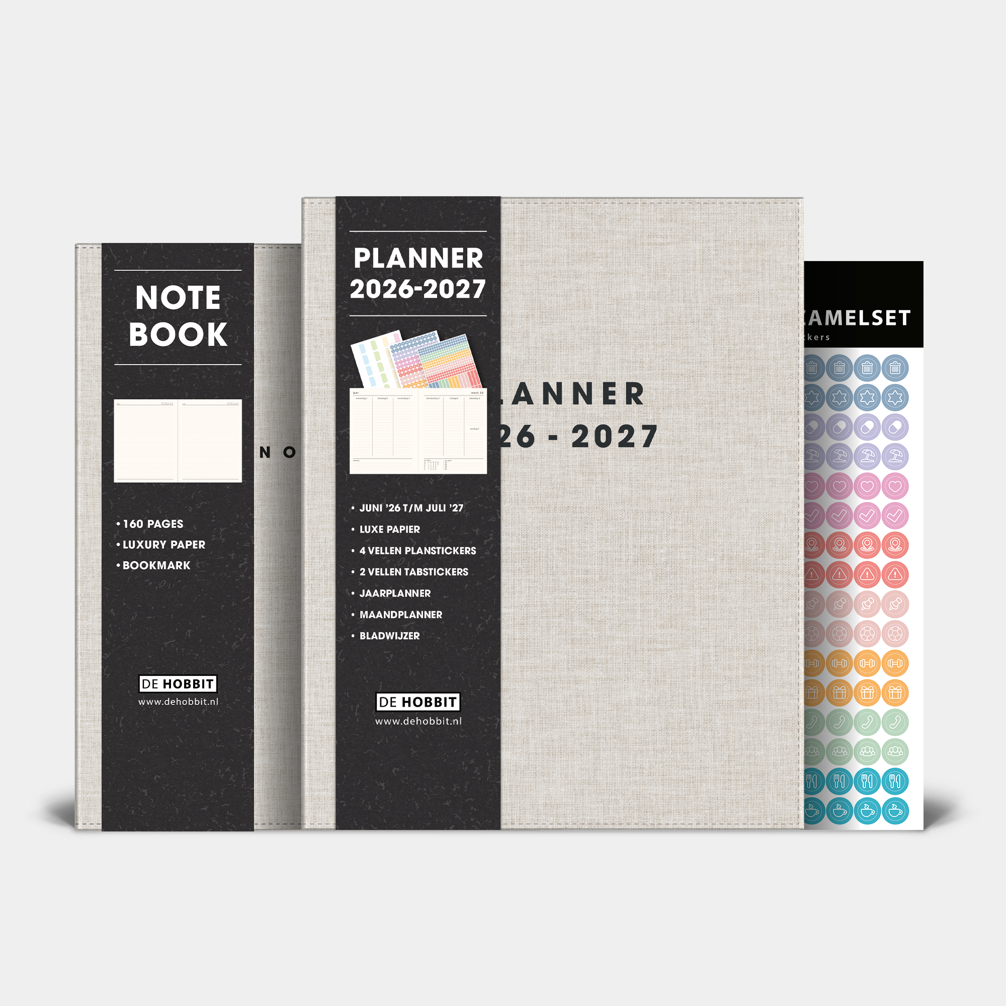 LUXE WEEKPLANNER BUNDEL 2026-2027 A5+ LINNEN