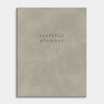 LEEFSTIJLPLANNER UNDATED A5+ SUEDELOOK
