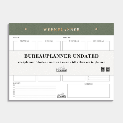 BUREAUPLANNER UNDATED A5+ SUEDELOOK