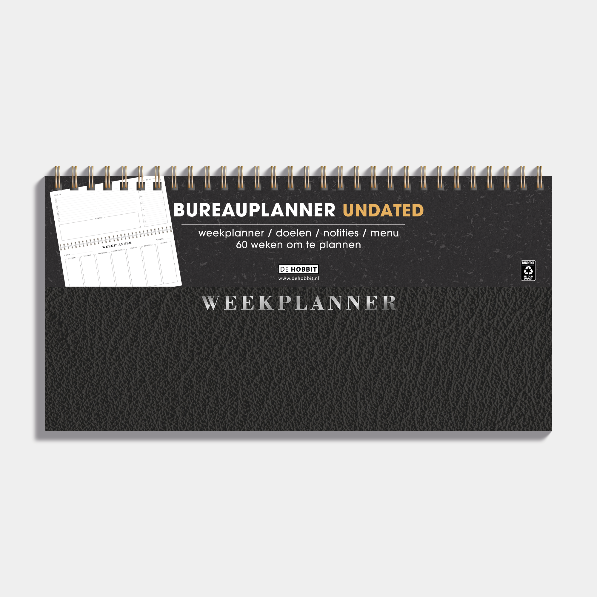 BUREAUPLANNER UNDATED LEDERLOOK