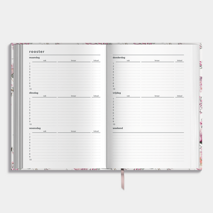 LUXE SCHOOLAGENDA 2025-2026 ±A5 KERSENBLOESEM