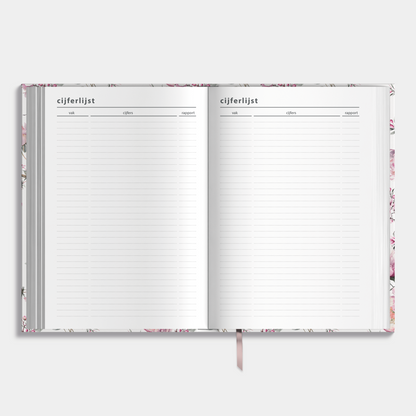 LUXE SCHOOLAGENDA 2025-2026 ±A5 KERSENBLOESEM