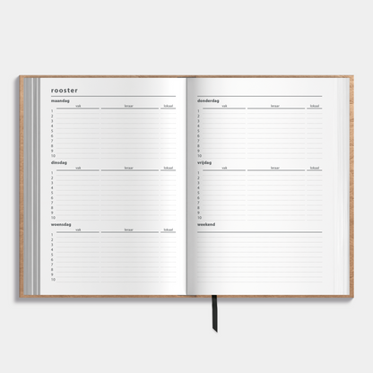 LUXE SCHOOLAGENDA 2025-2026 ±A5 WASHED CRAFT