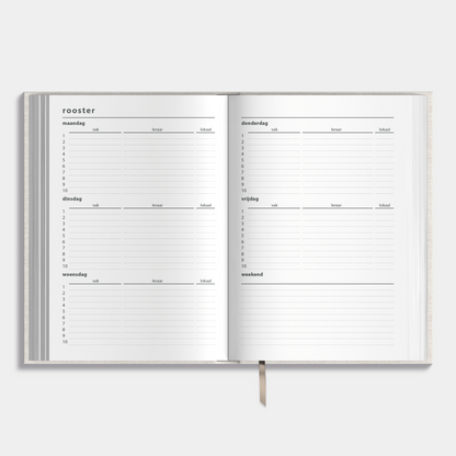 LUXE SCHOOLAGENDA 2025-2026 ±A5 LINNEN