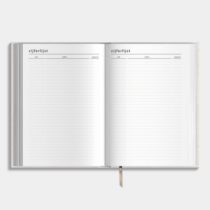 LUXE SCHOOLAGENDA 2025-2026 ±A5 LINNEN