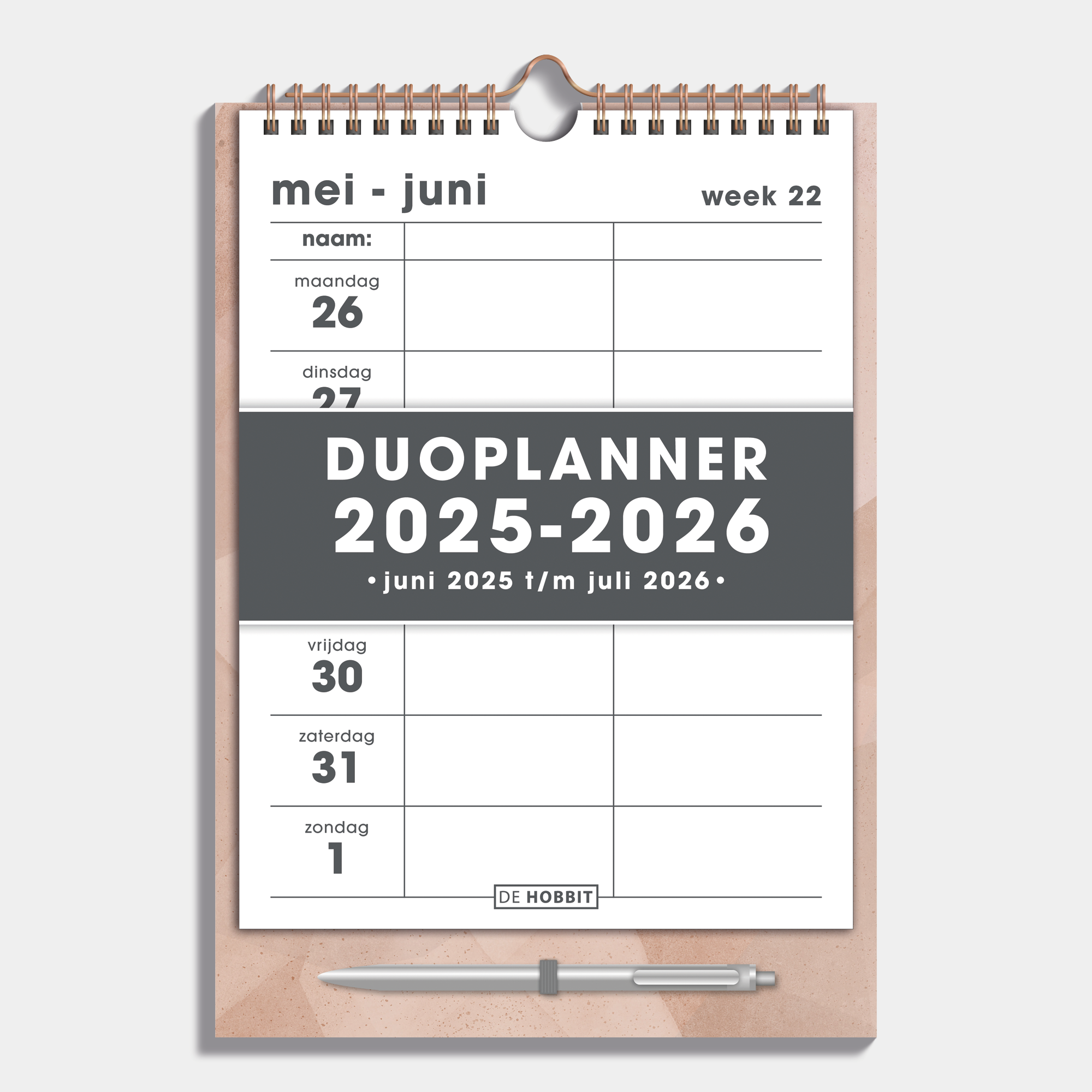 DUOPLANNER 2025-2026 A4 ABSTRACT OUDROZE